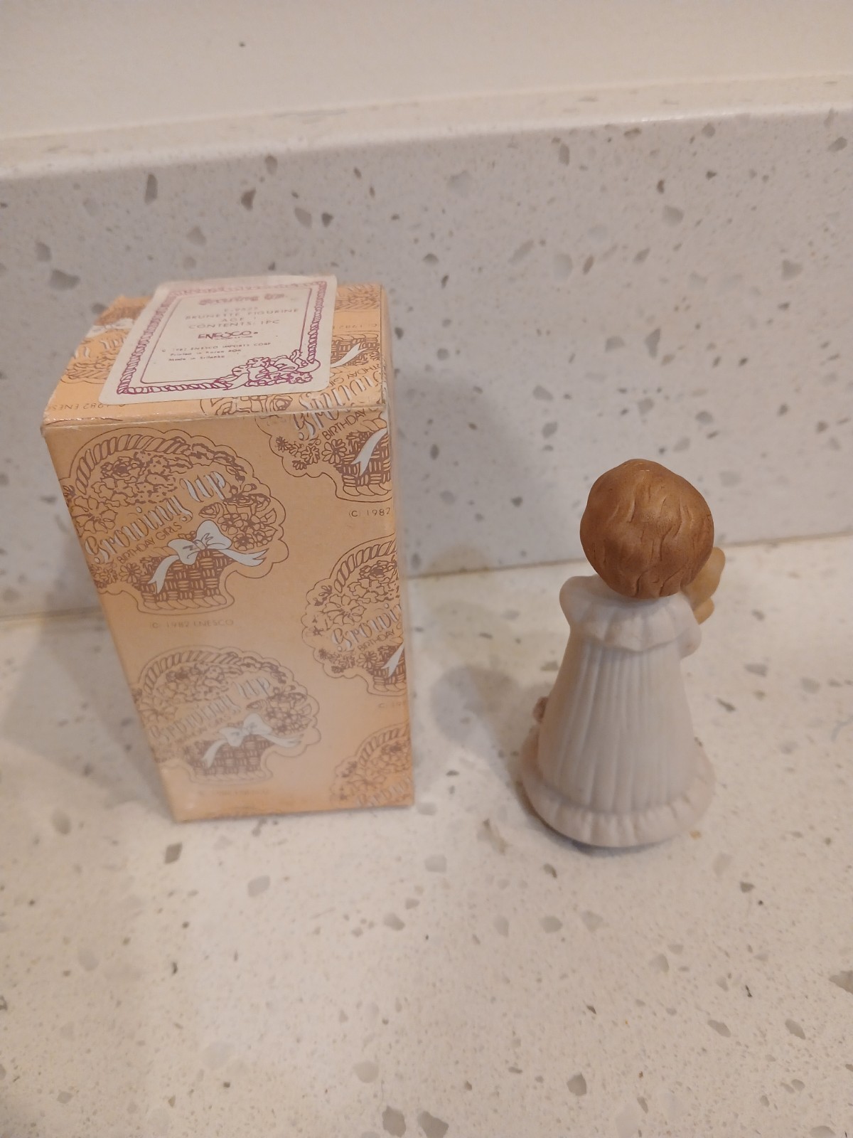 Enesco Growing Up Girls brunette 1 years old