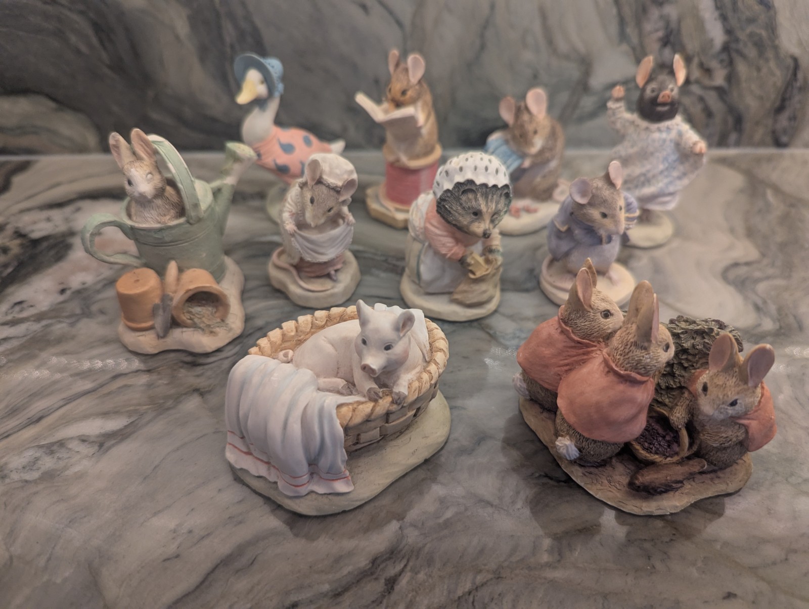 “Lot of 10 Border Fine Arts Beatrix Potter Figurines”
