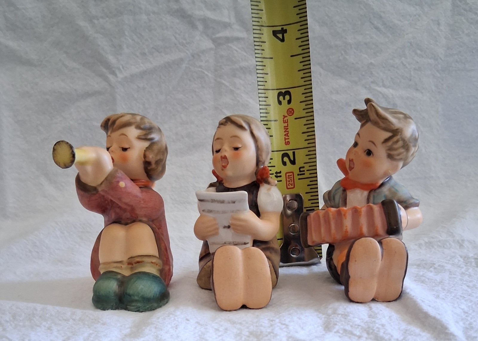 Set of 3 Rare 1960s Hummel Goebel Musical Figurines #389 #390 #391 (all TMK-4)