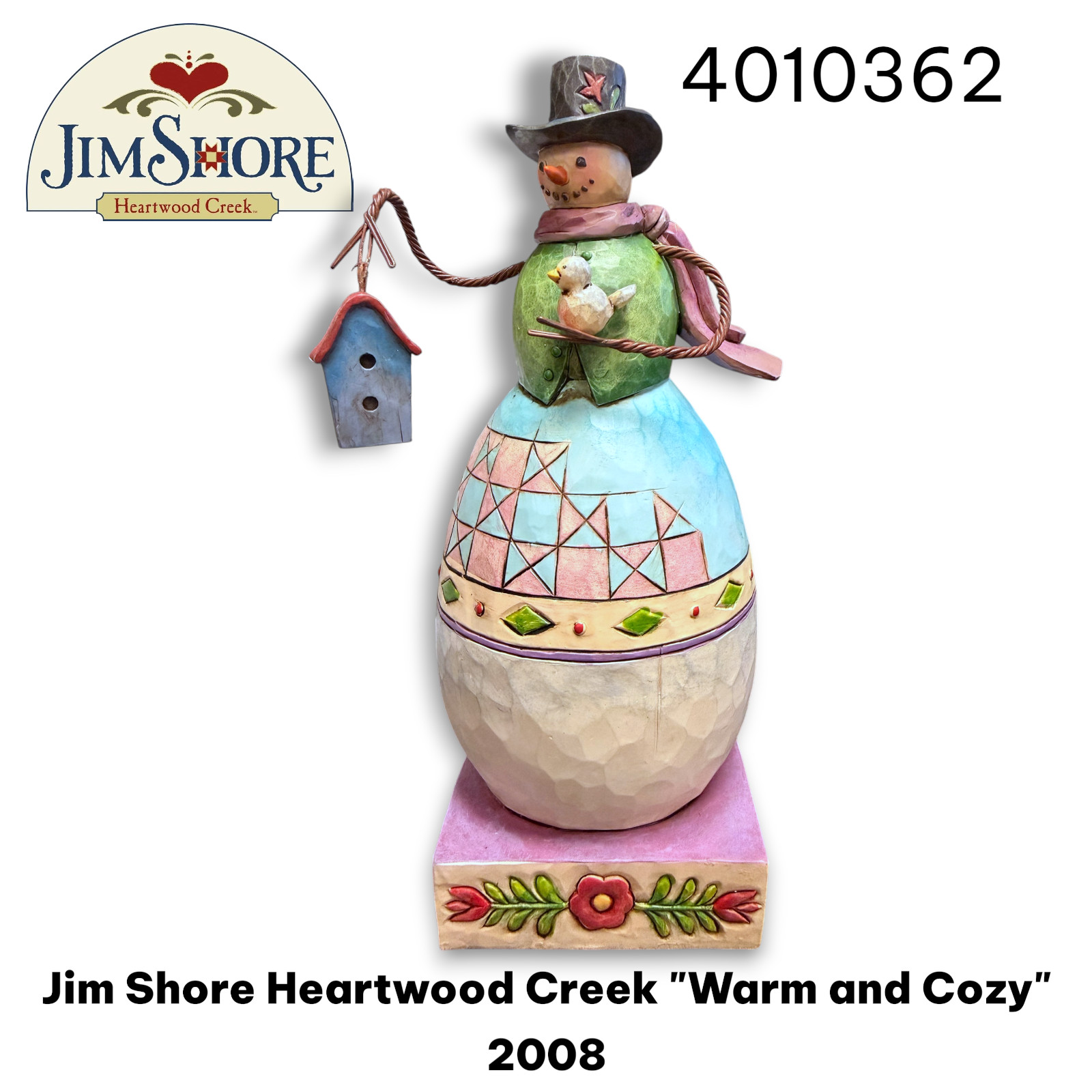 Jim Shore Heartwood Creek “Warm and Cozy” 2008 4010362