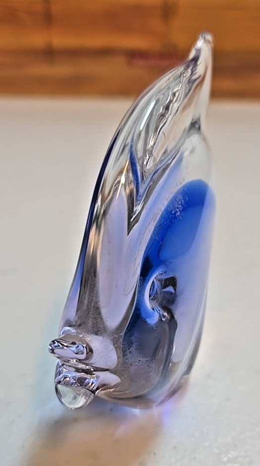 V. Nason & Co Blue Glass Fish; Murano, Italy
