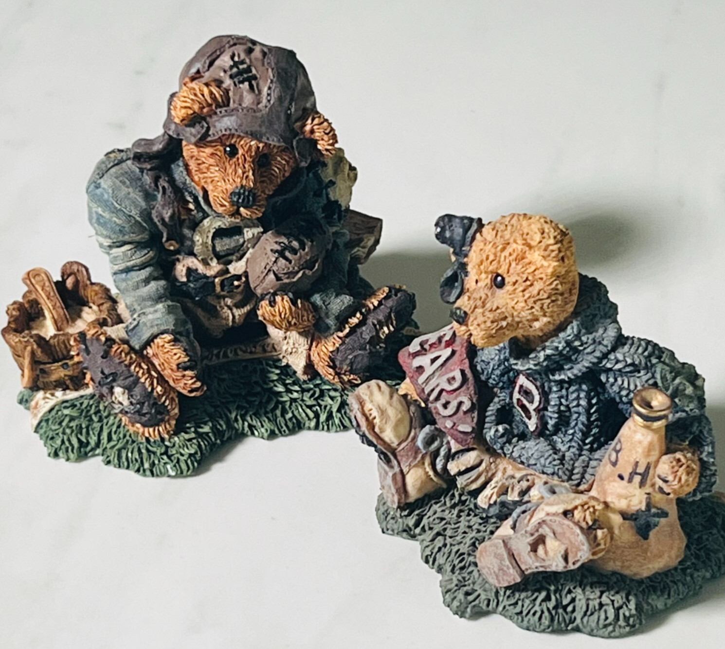 Boyd’s Bears and Friends Figurines – Lot of 2 – Football Player and Cheerleader