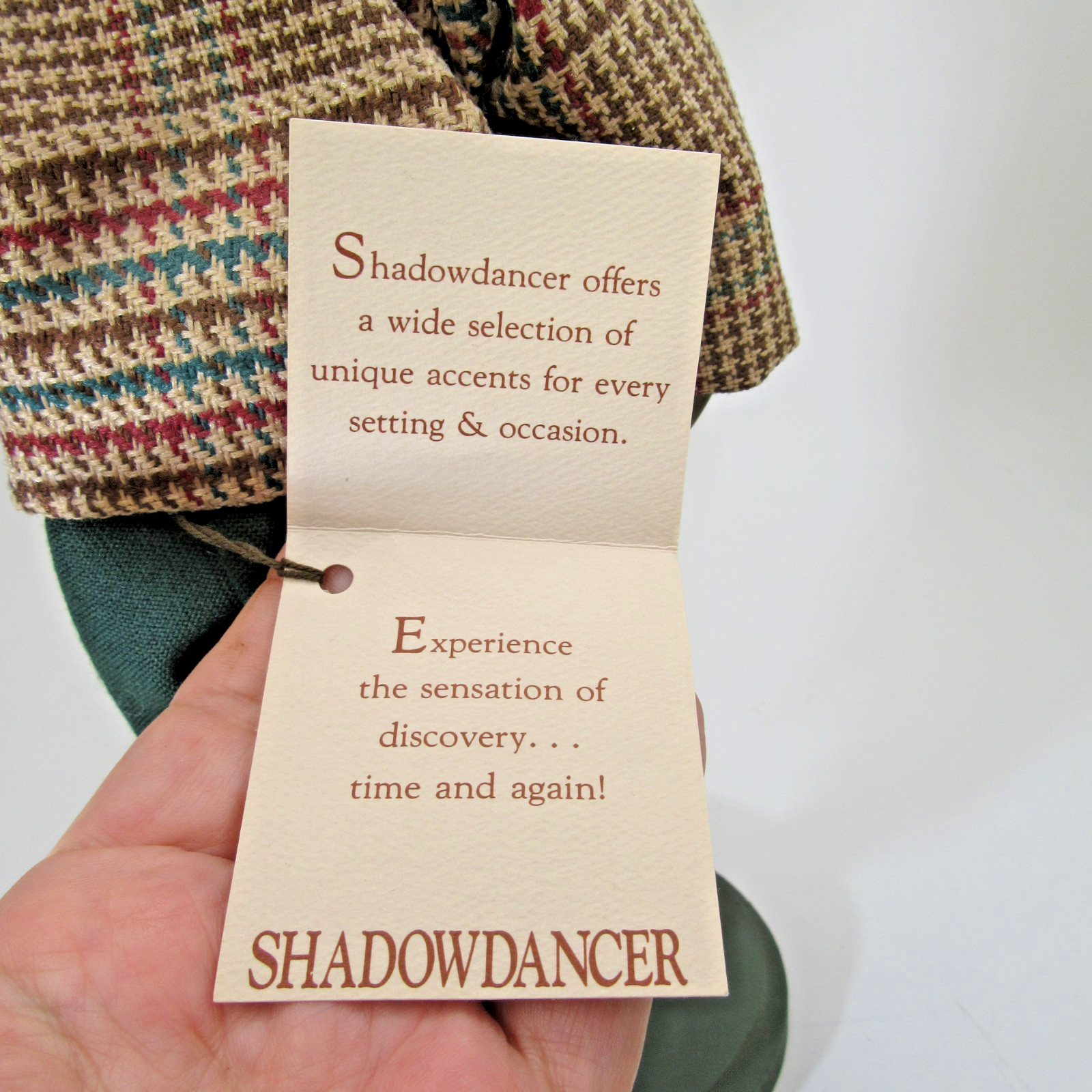 Vtg signed Edna Young folk art SHADOWDANCER Golf Man sculpture figure w/ tags