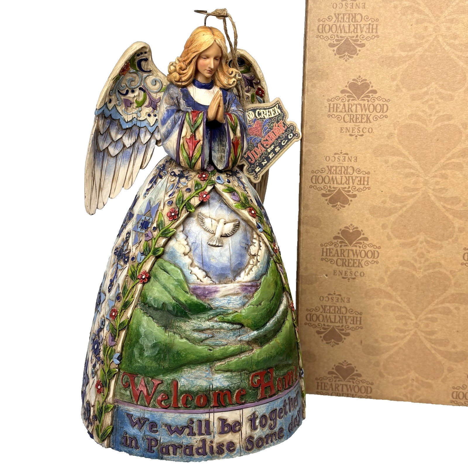 Jim Shore 2005 Peaceful Journey Angel 11” Welcome Home Bereavement 4003513 Box