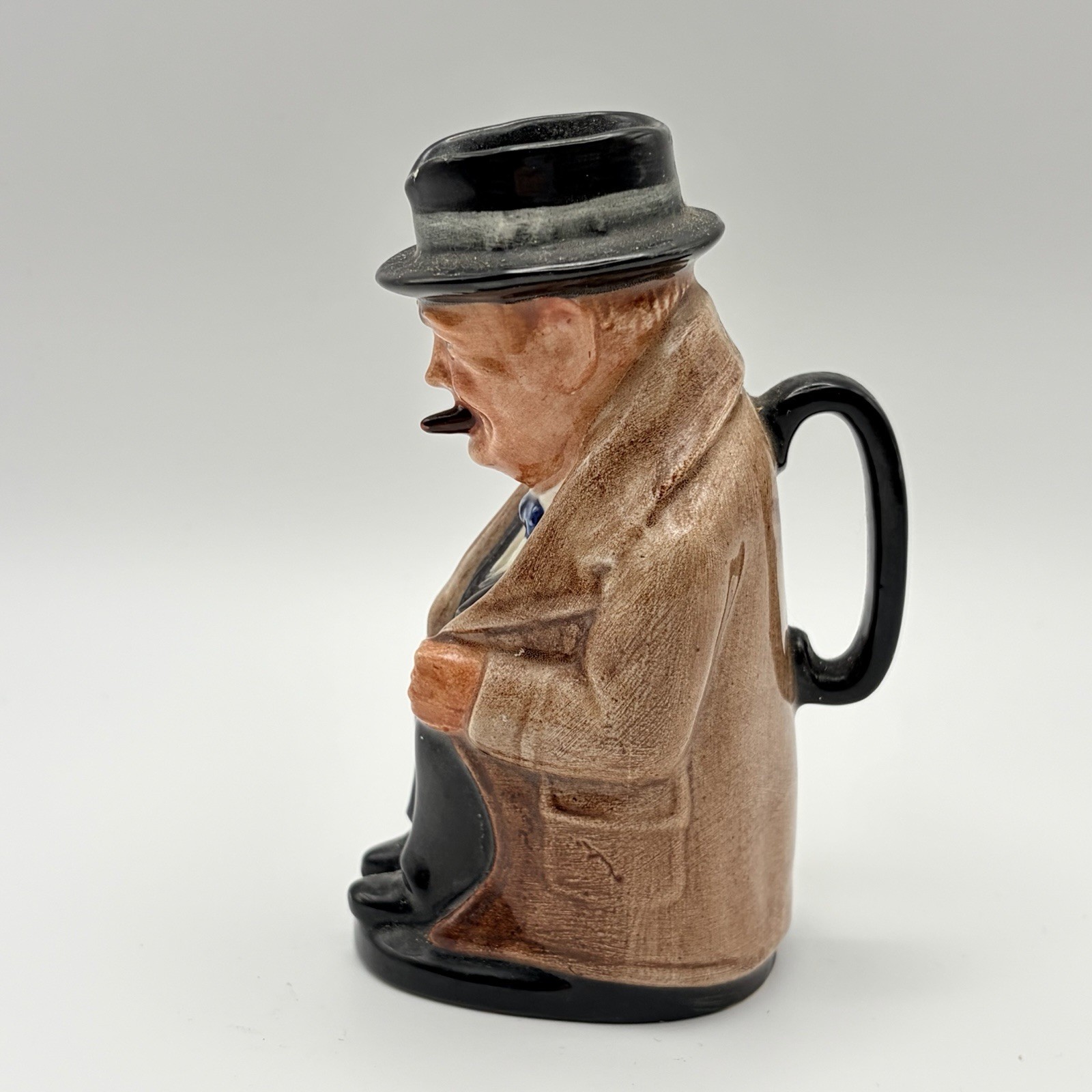 Vintage Royal Doulton Winston Churchill Toby Jug Creamer Mini 4 Inch Pitcher