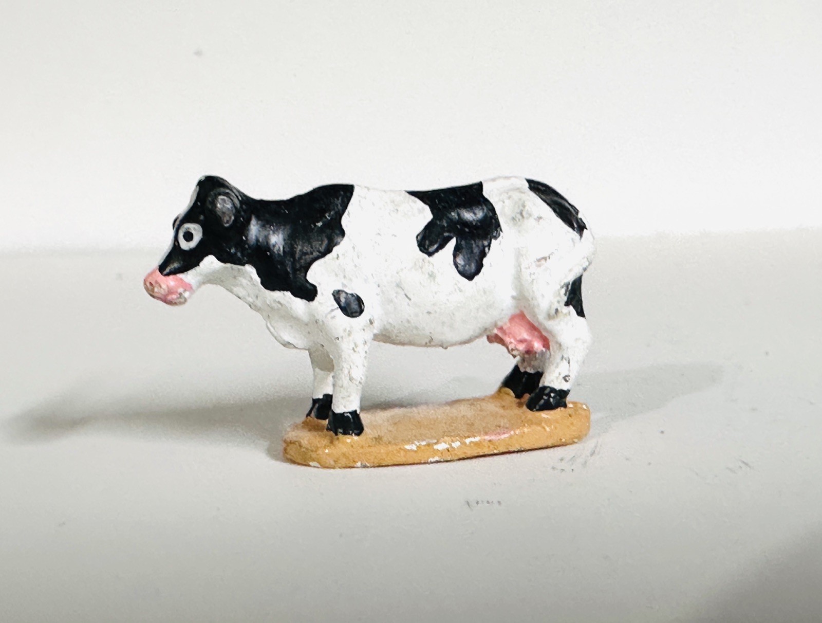 Tiny Vintage Metal China 99 IRS Farm animals Cow Horse Donkey FIGURES