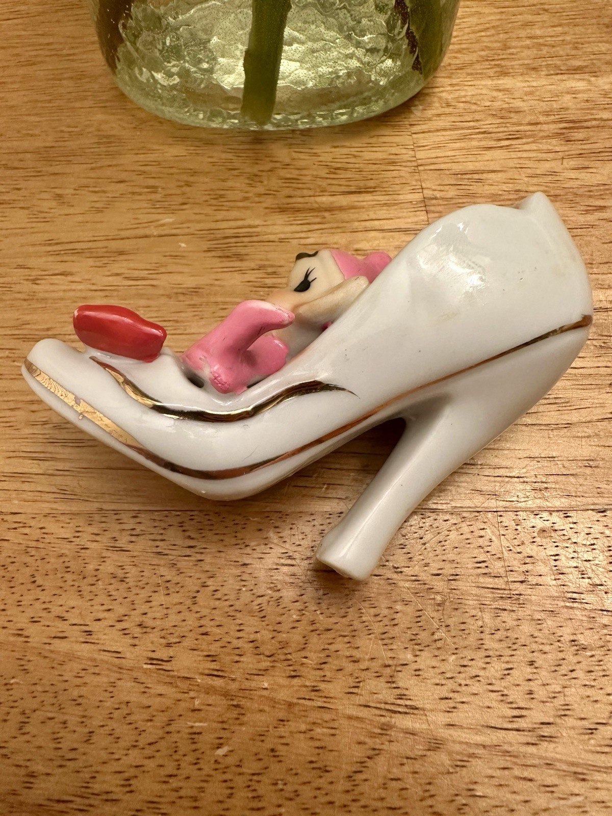 Vintage Pixie/Elf in High Heeled Shoe