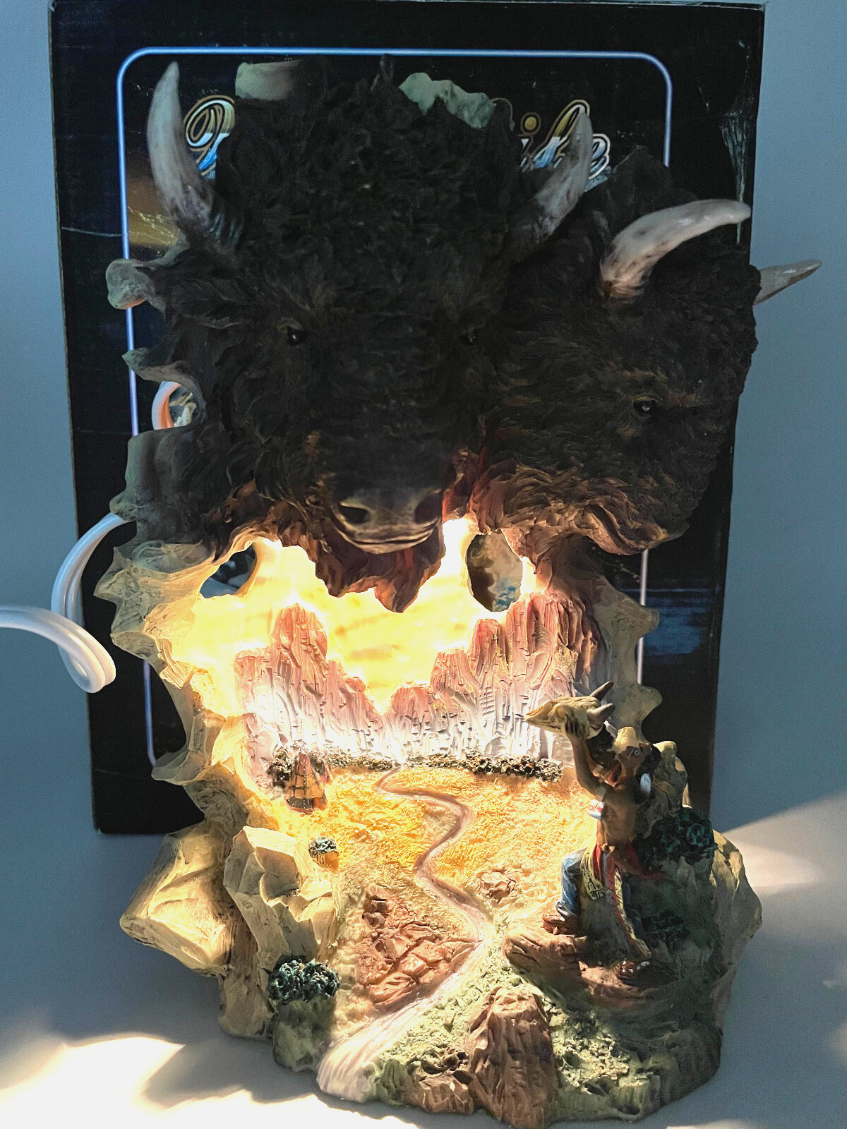 Artistry in Alabastrite – Buffalo Head Light (9.25”) #SQ05