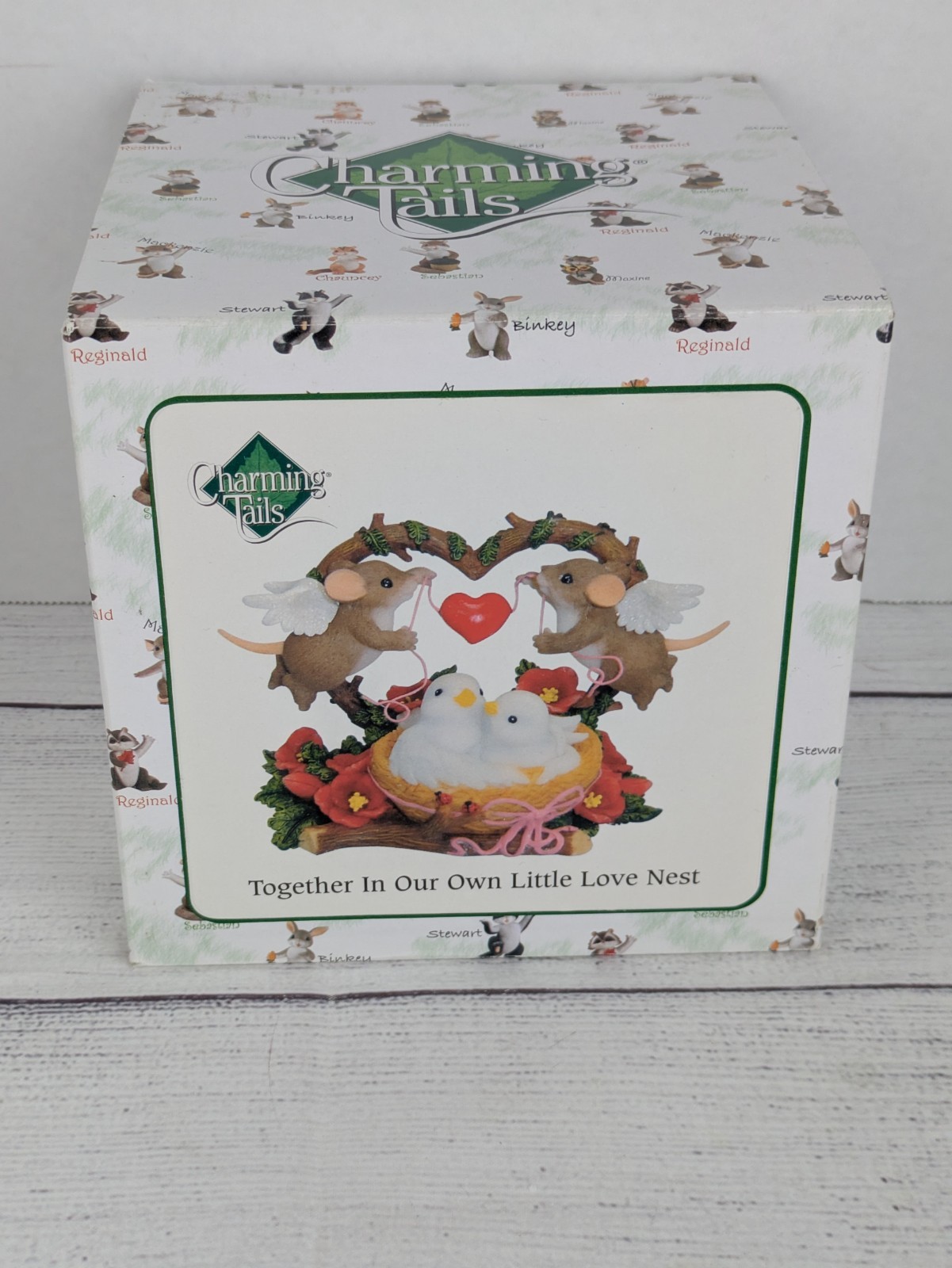 Fitz & Floyd Charming Tails Together In Our Own Little Love Nest Valentine’s Day