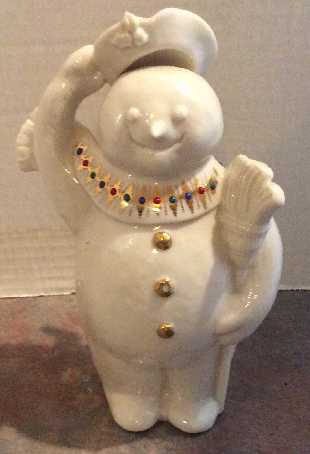 Lenox Classic Santa Claus Figurine & Lenox China Jewel Snowman MIB