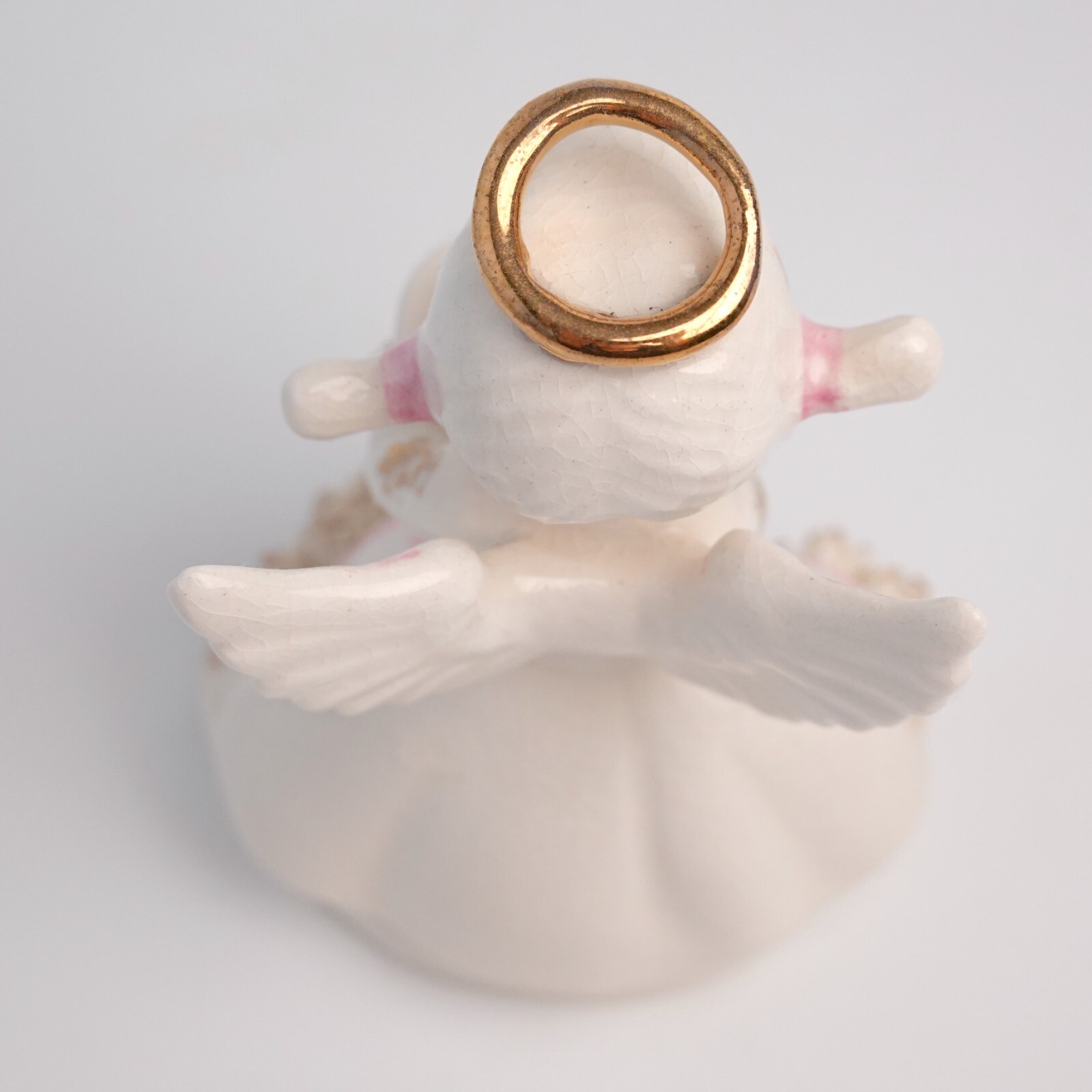 VTG LEFTON May Angel of the Month With Cake Cherry On Top Figurine AR1987