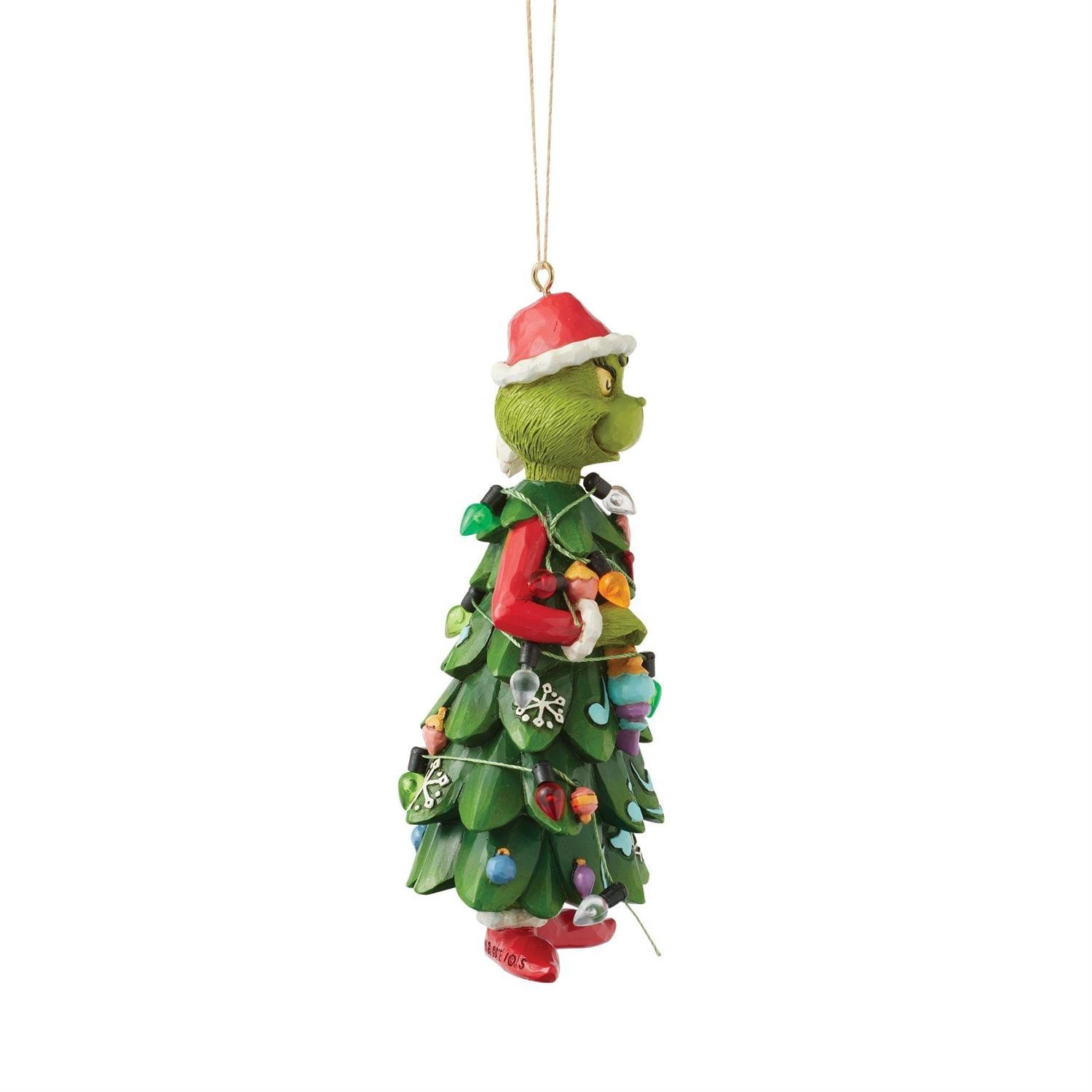 Jim Shore GRINCH DRESSED AS TREE ORNAMENT 6017078 BRAND NEW