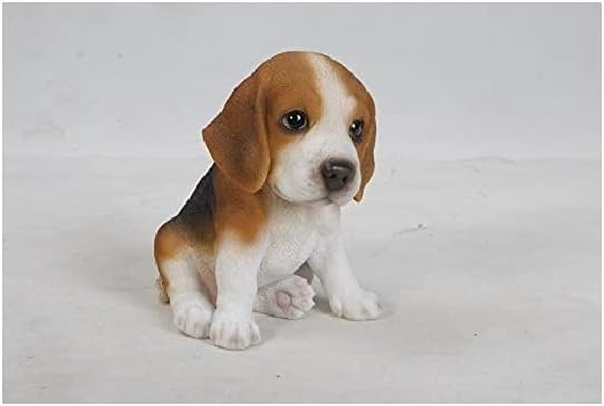 Gift 87771-G Sitting Beagle Puppy Figurine, 6-Inch Height, Brown and White