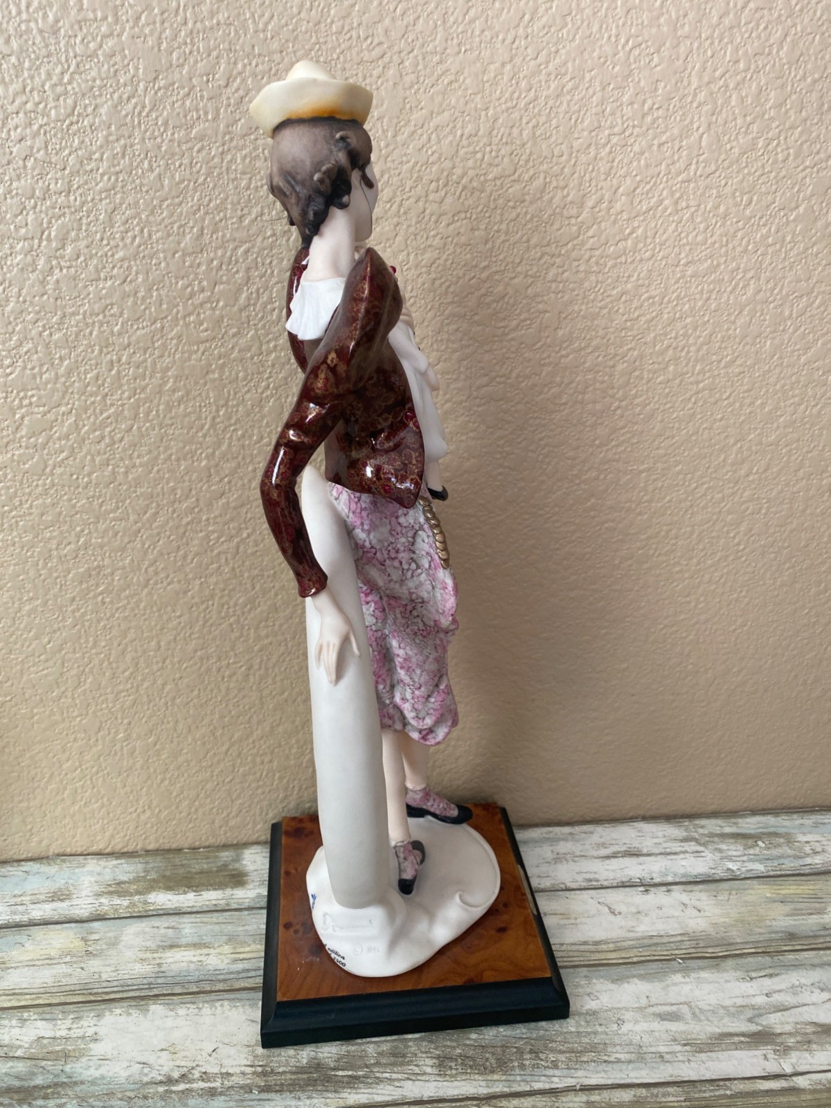 199s Giuseppe Armani Ltd Ed Lady Clown w/Puppet Capodimonte Figure 743C – No Box
