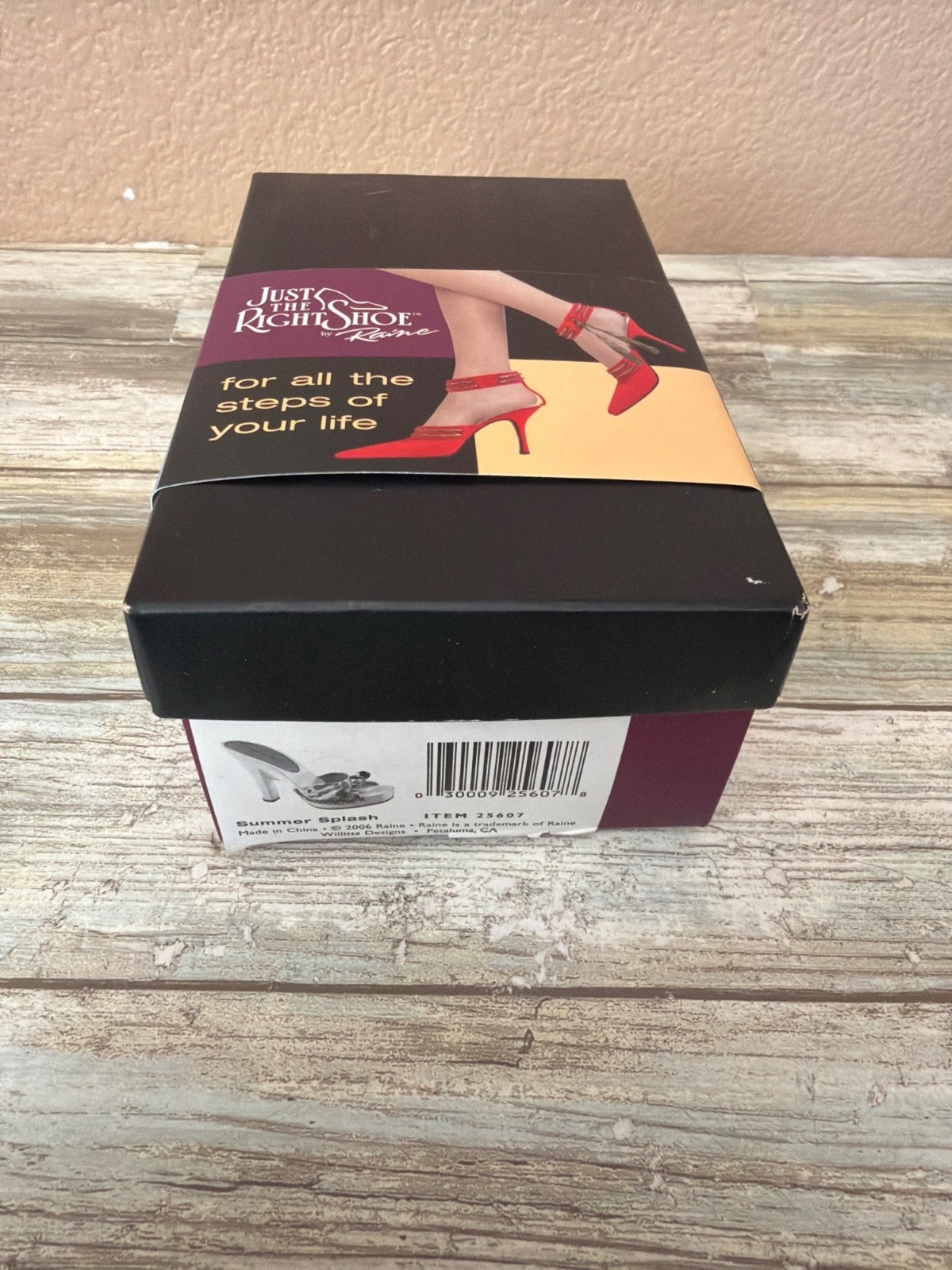 Just The Right Shoe Raine 2006 Summer Splash Miniature Shoe #25607 NEW