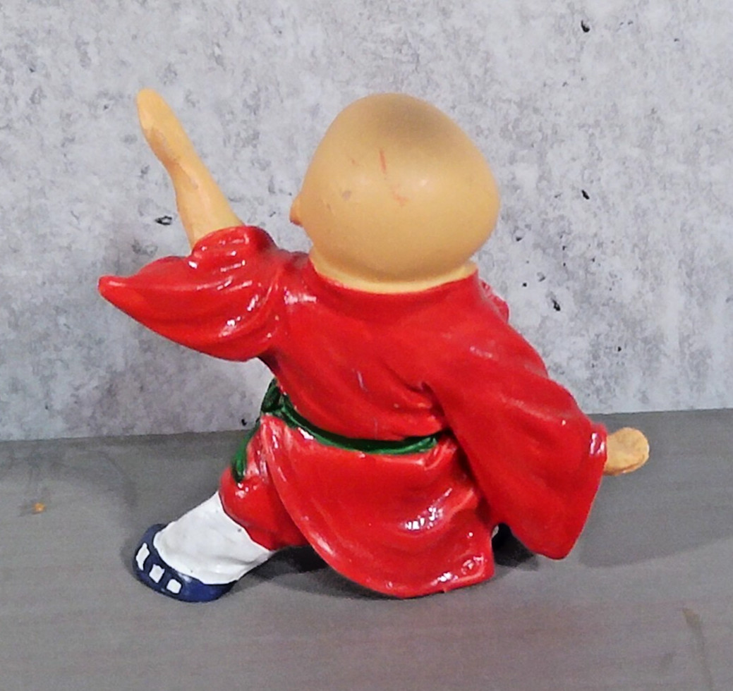Shaolin Monk Kung Fu Boys Action Pose Resin 9 Figure Lot Martial Arts Vintage