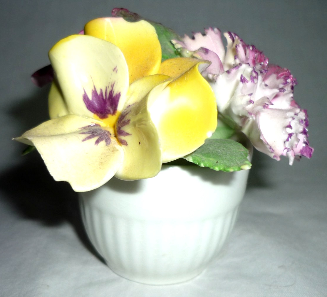 Vintage Royal Adderley Bone China Floral Arrangement Rose Carnation Pansey