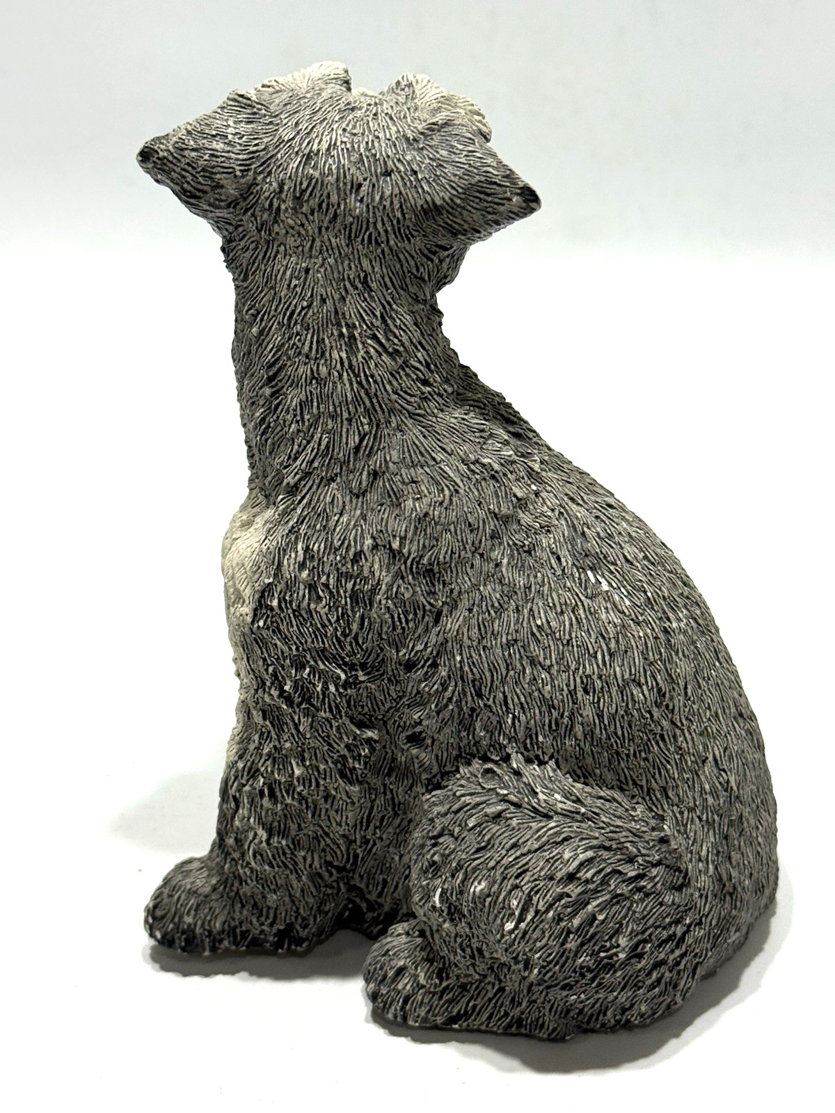 Schnauzer figurine WHISKERS by Martha Carey 1985 art sculpture 5″x3.5″x3″
