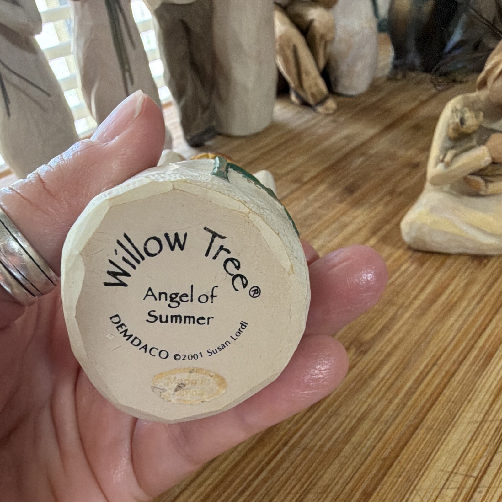 Willow Tree Angel of Summer Angel Figurine Susan Lordi 2001 Resin Sunflower