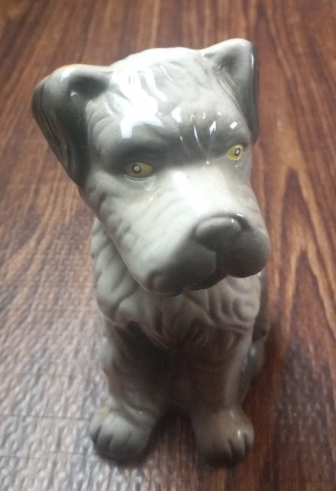 Terrier Dog Beautiful Ceramic Figure Statue