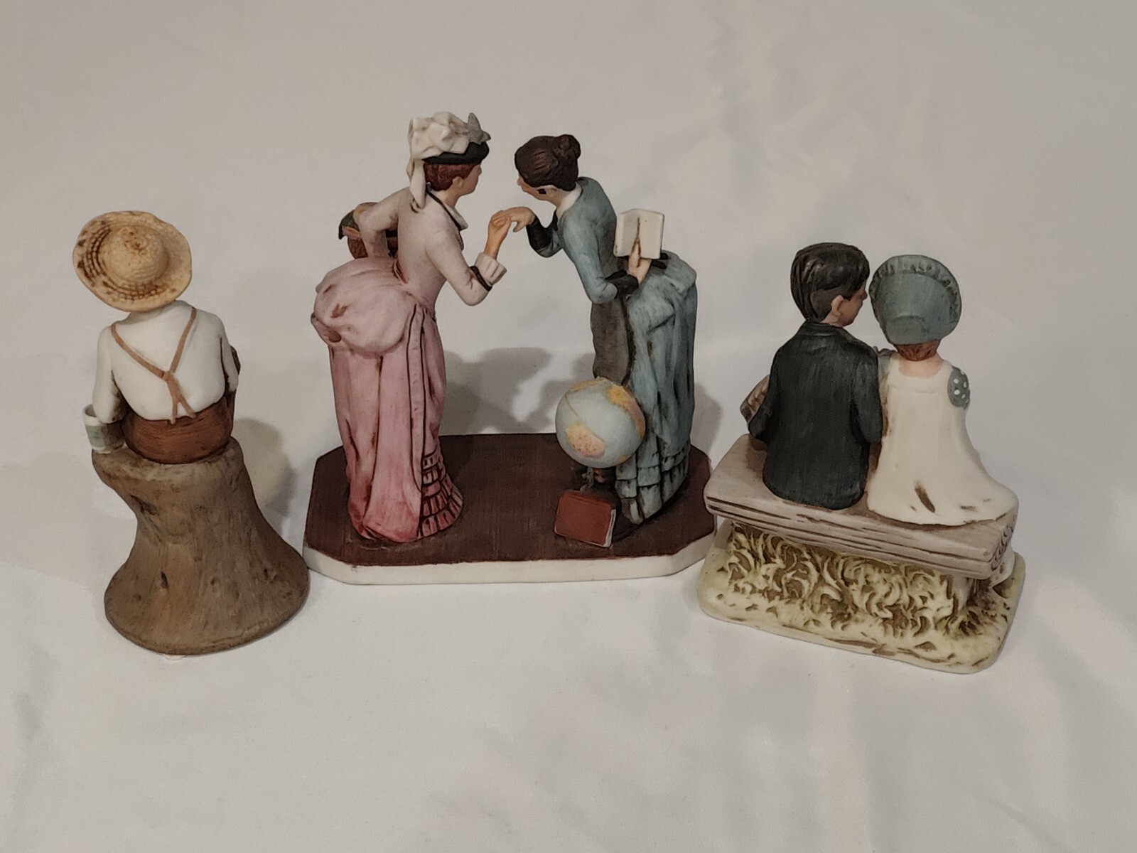 (3) 1973 & 1978 The Saturday Evening Post Co. Figures Lovers, Summertime, School