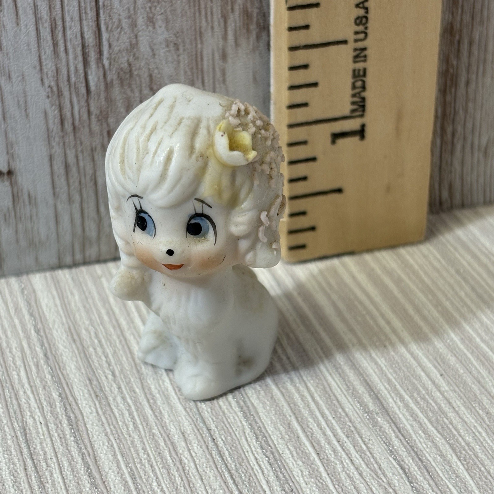 Vintage Napcoware Mini Anthropomorphic Puppy Spaghetti Porcelain FREE SHIPPING