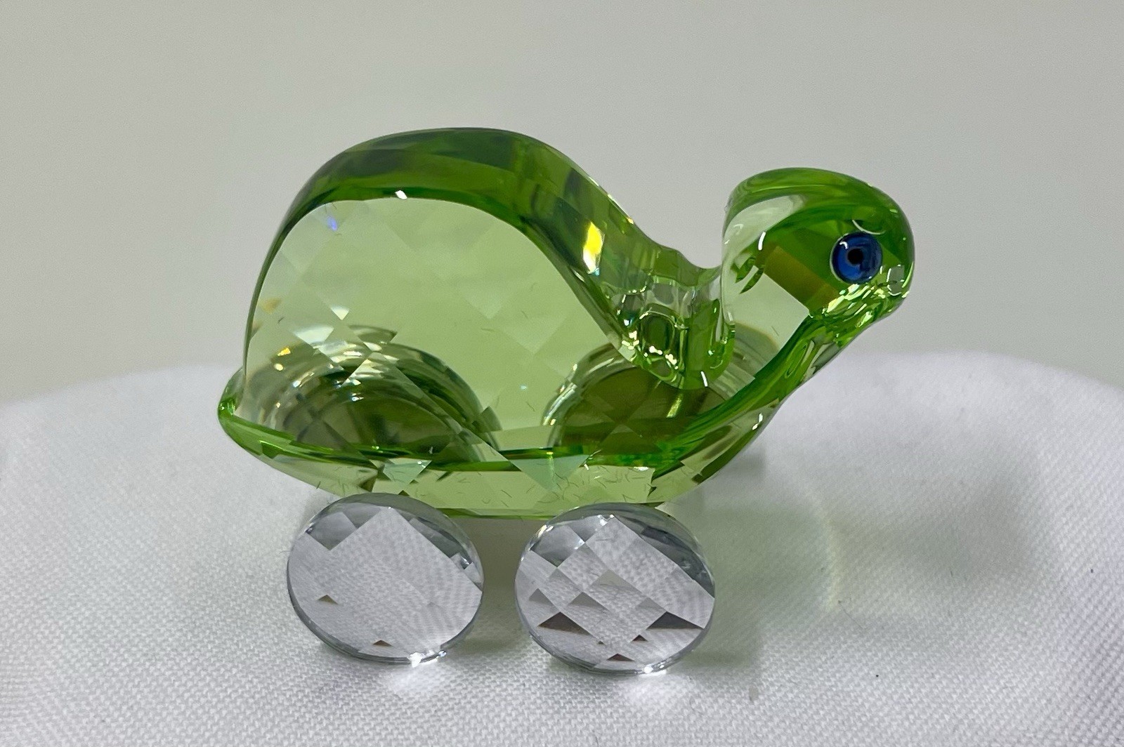Signed Swarovski~ THEO the TORTOISE~ Little Companions Turtle ~Moving Wheels~NIB