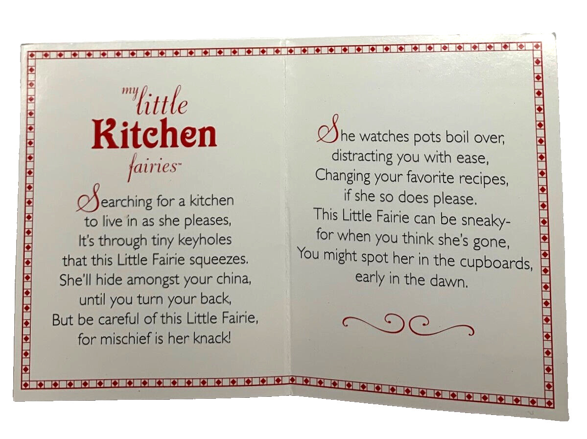 Enesco 2010 My Little Kitchen Faires Patriotic Rocket Fairie Musical Figurine