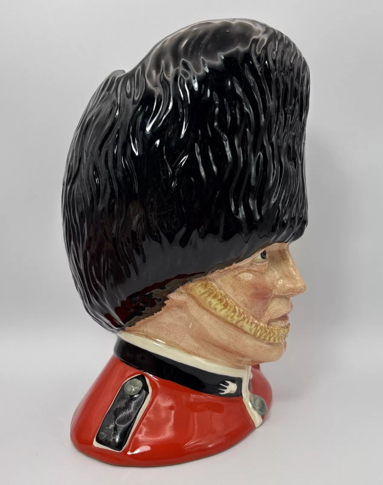 Royal Doulton – 8.25” The Guardsman Toby Jug D6755 Excellent Condition 1986