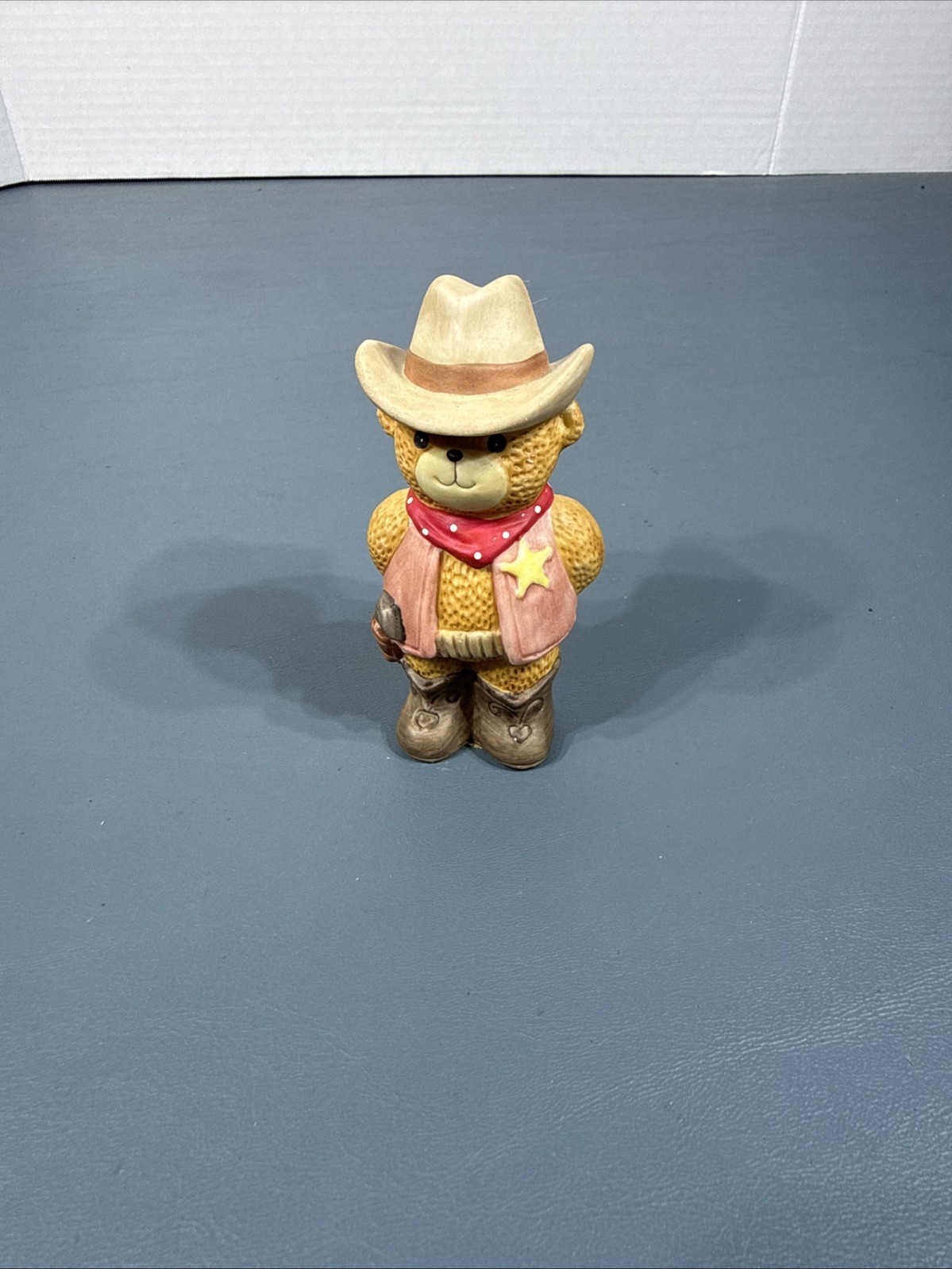 Lucy Rigg Enesco Bear Lucy and Me Vintage Sheriff Cowboy Figurine Figure 1981