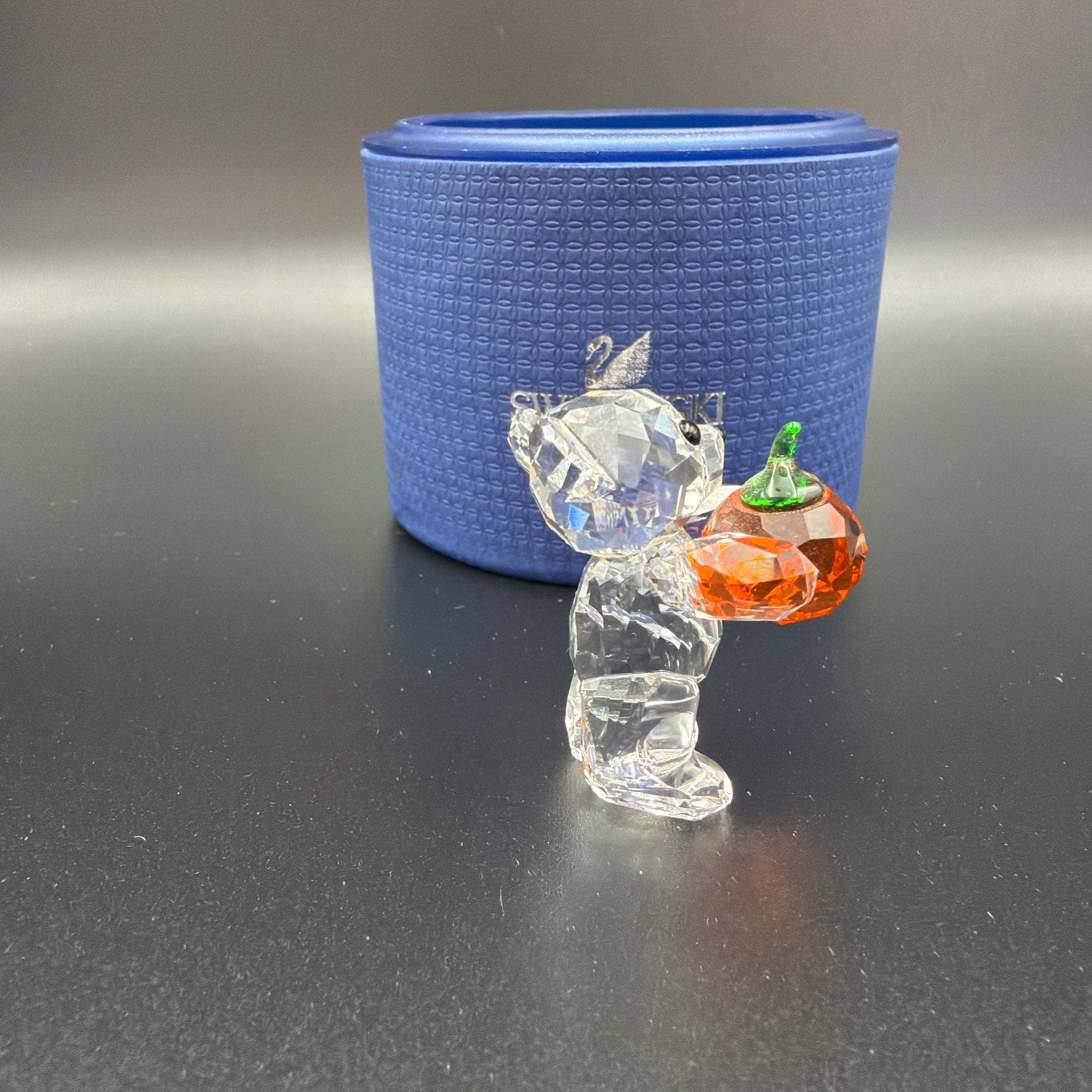 Swarovski Kris Bear A Pumpkin For You Crystal Figurine # 5223252