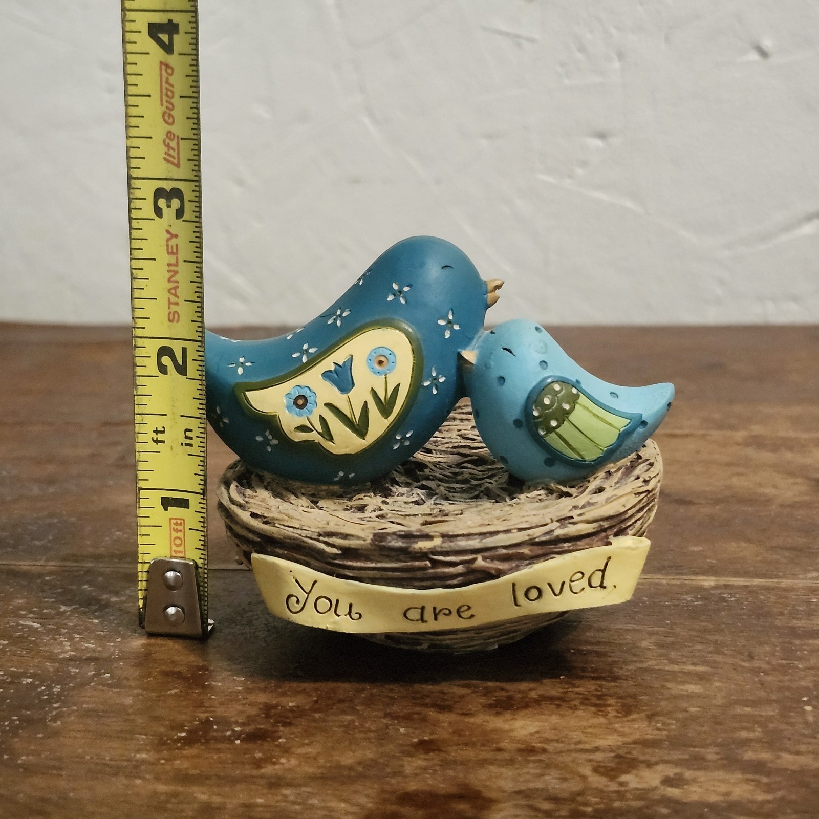 Blossom Bucket Deb Strain 2009 Blue Birds Nest Mom Baby You Are Loved Figure