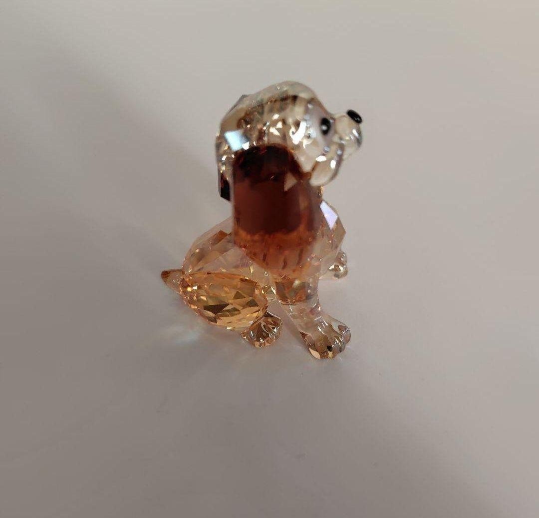 Swarovski Dog Story Scamp Daniel Title plate Set of 3 Disney Figurine Crystal