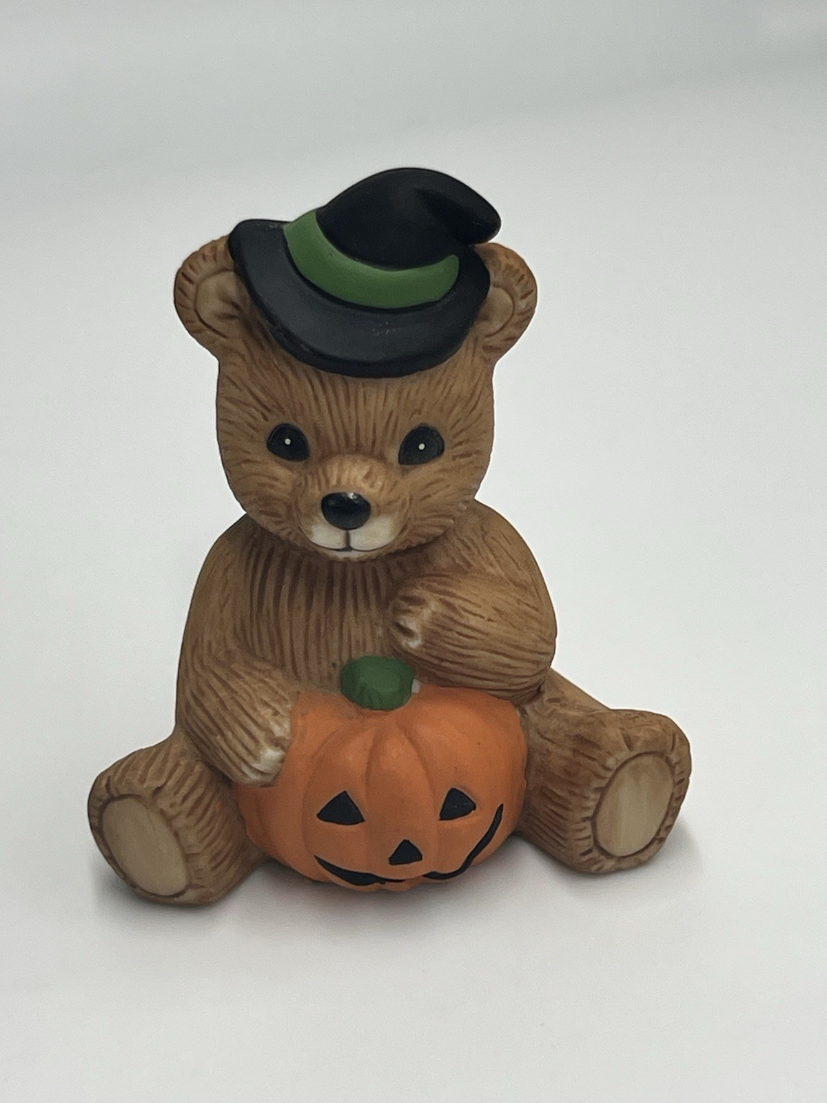 HomCo #1413 Halloween Pumpkin Witches Hat Bear Vntg 1984