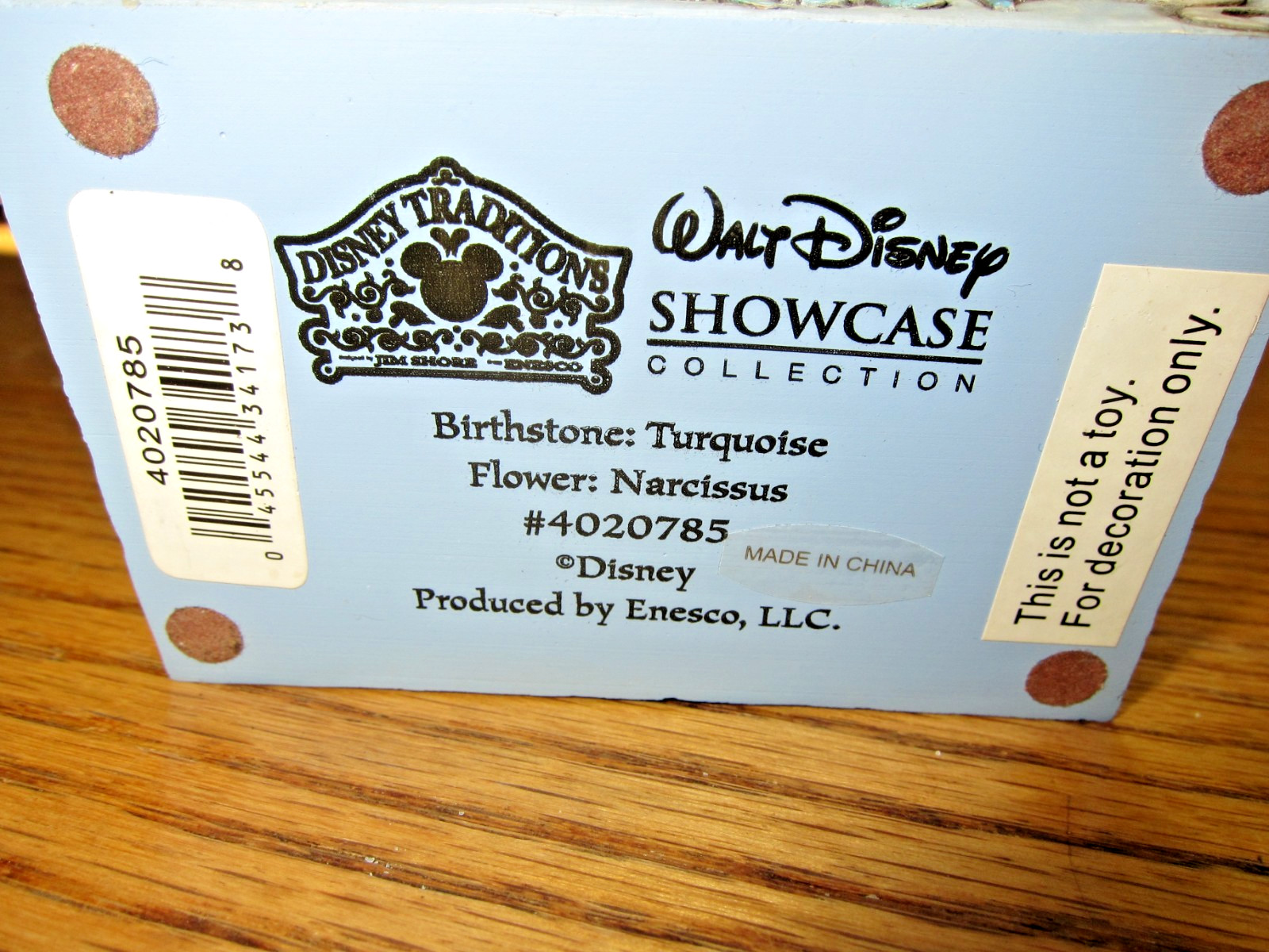 TINKER BELL DISNEY JIM SHORE BIRTH MONTH/STONE FIGURINE – DECEMBER!