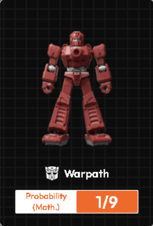 Blokees Transformers Galaxy Version 10 Mini Model Kit Warpath 1/9