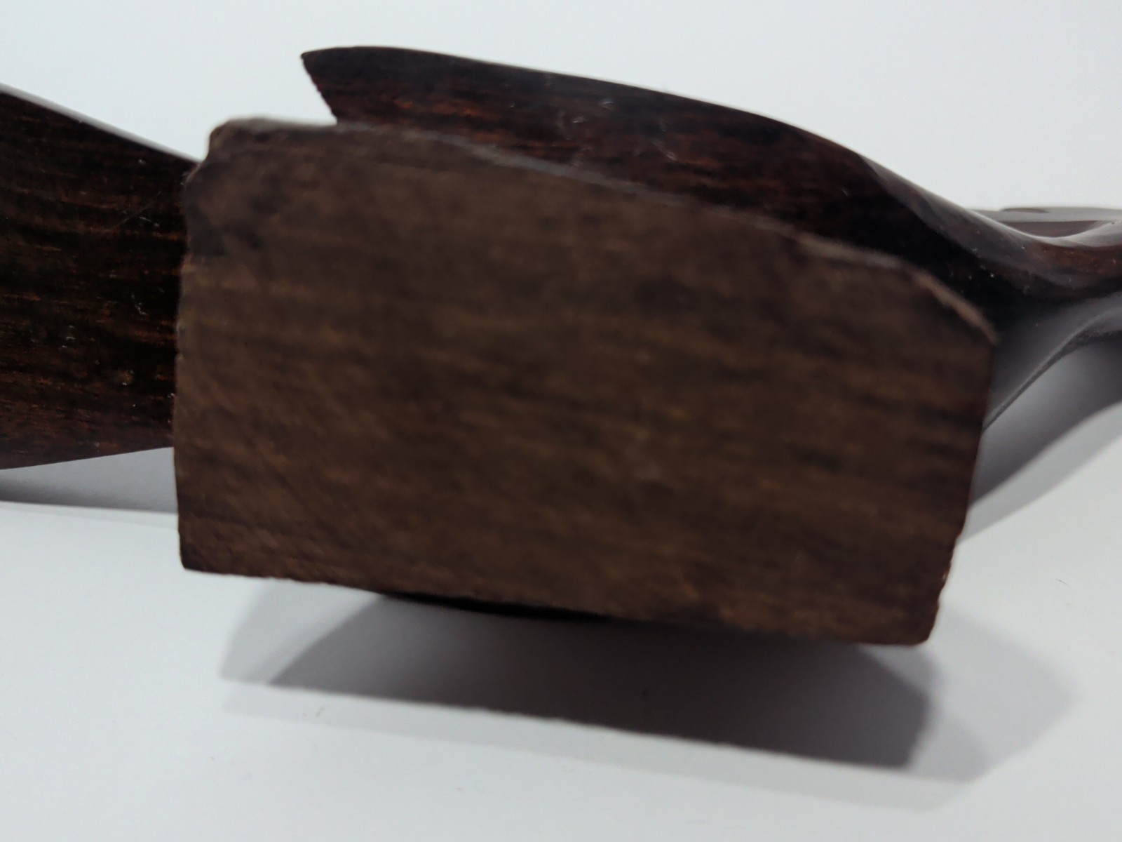 ✨VINTAGE✨ WOOD ROAD RUNNER Hand Carved 8”x3”x1¾” Hard Wood Folk Art Carving