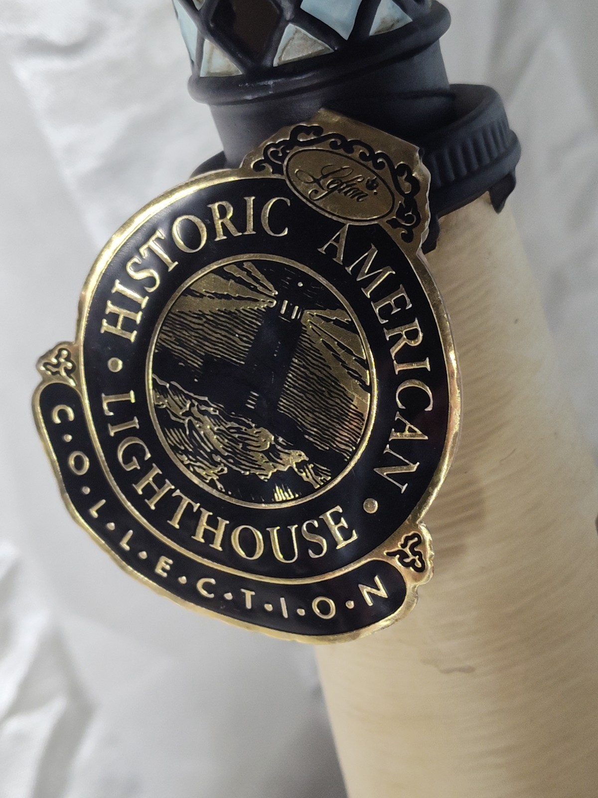 Vtg Lefton Cape Florida 1825 Lighthouse Ceramic Hand Painted No Light