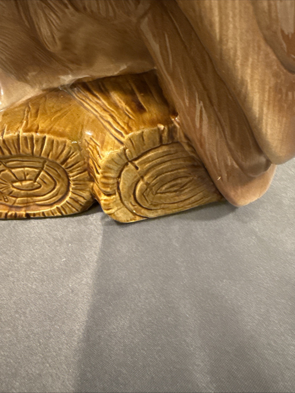 Vintage Huge 21″ Ceramic Owl Atlantic Mold Mid Century Figurine Décor Excellent!