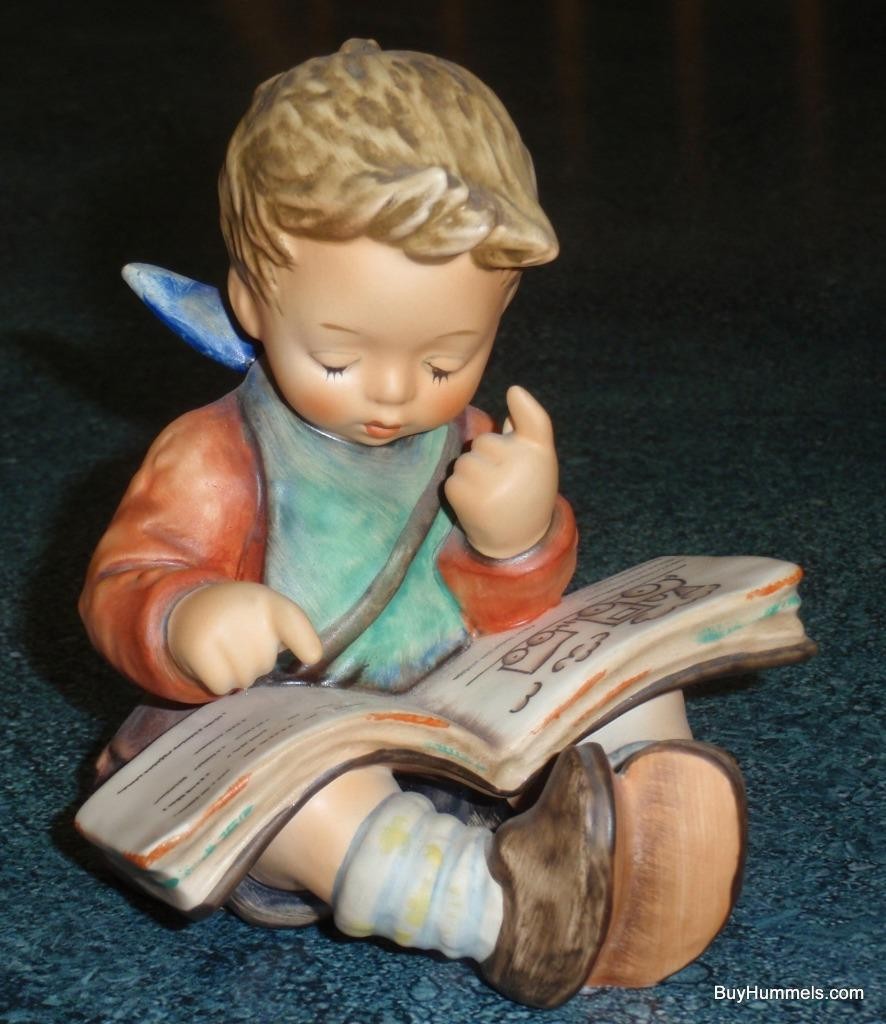 “Thoughtful” Goebel Hummel Figurine #415 – Little Boy Reading A Book CUTE GIFT!