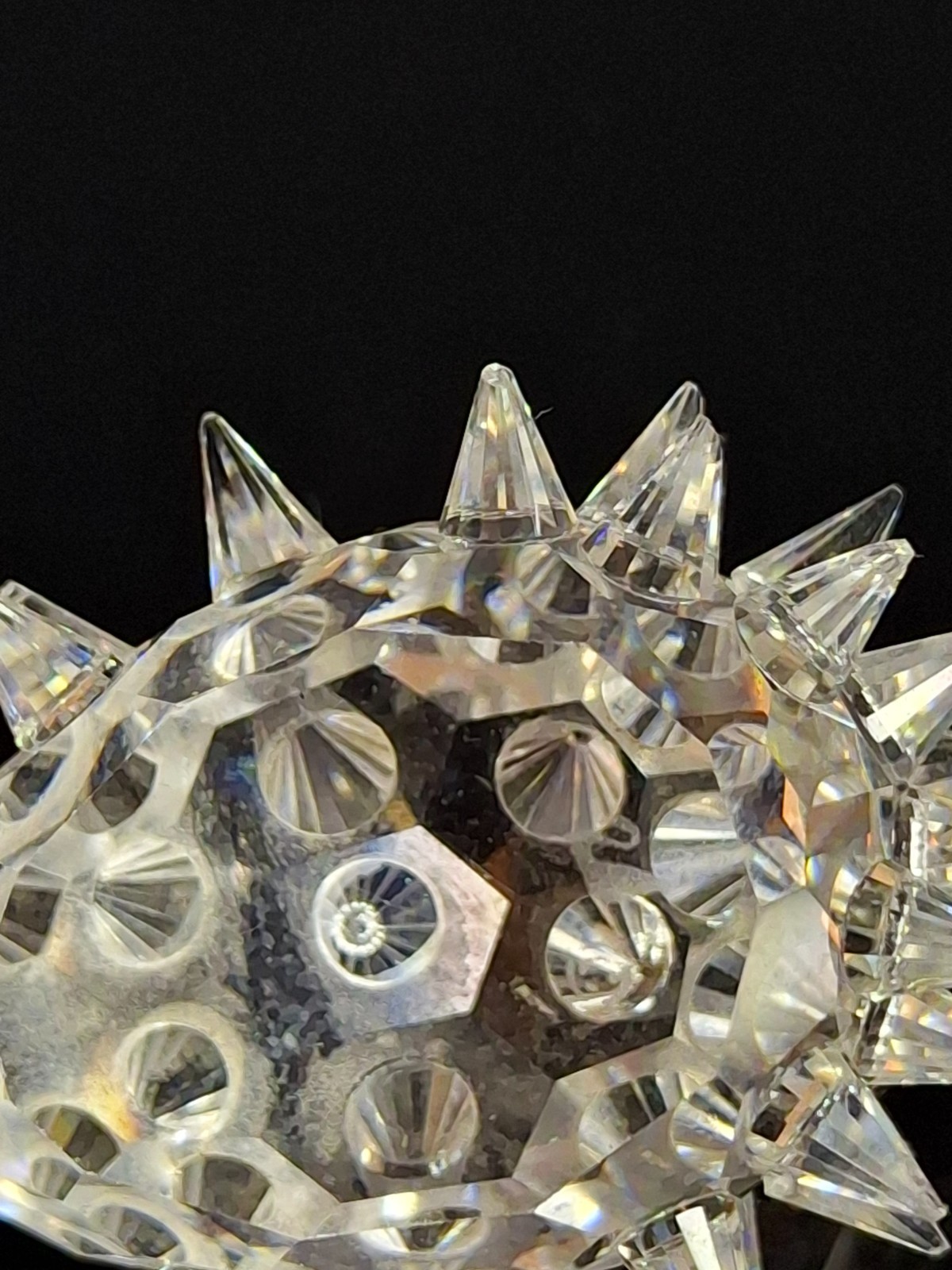 Swarovski Crystal Hedgehog Medium 48 Quills – Retired Max Schreck 7630 045