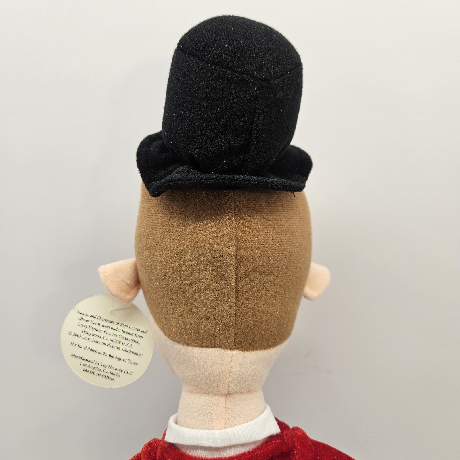 2003 Larry Harmon Pictures Toy Network Laurel Stan Laurel Doll Plush Toy 16”