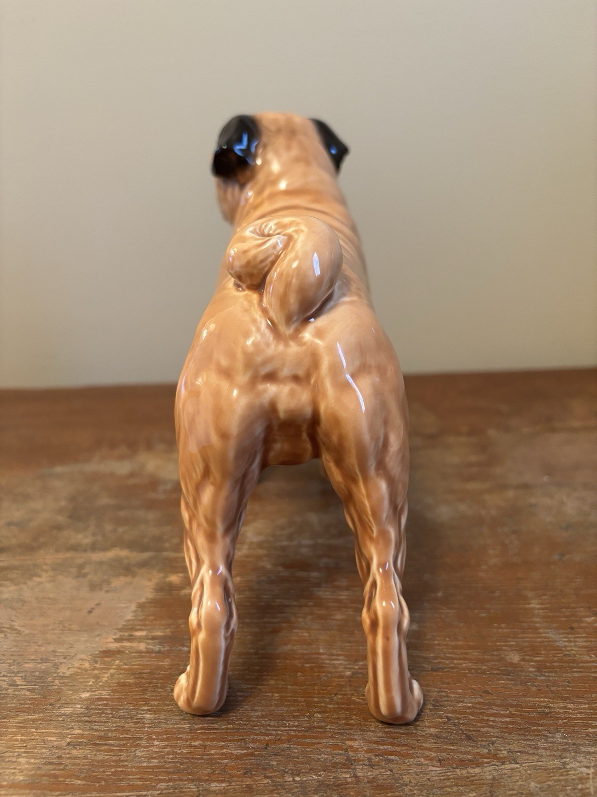 Vintage Shafford Japan Pug Dog Marked 163 Ceramic Figurine Excellent 6” Tall