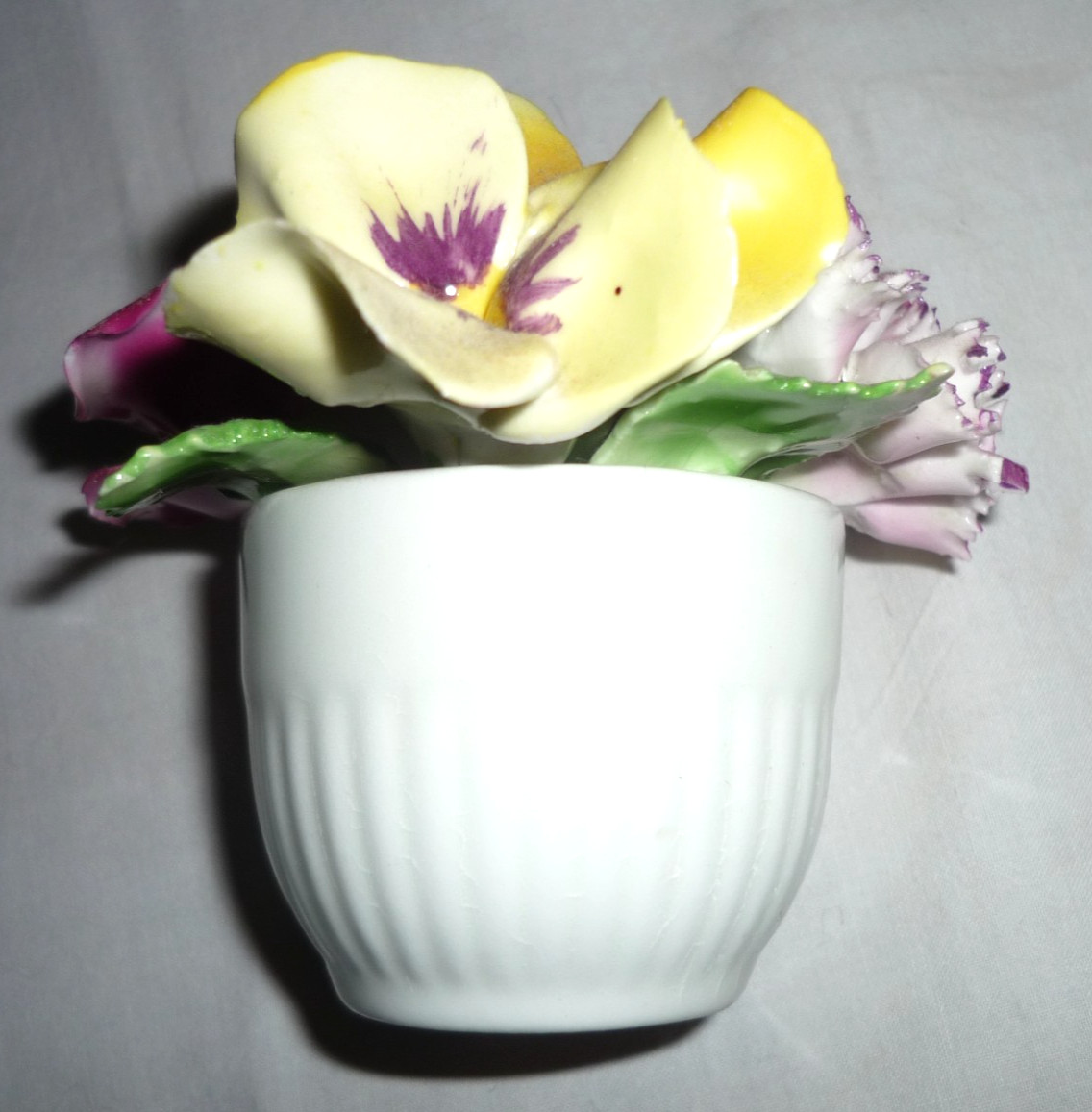 Vintage Royal Adderley Bone China Floral Arrangement Rose Carnation Pansey