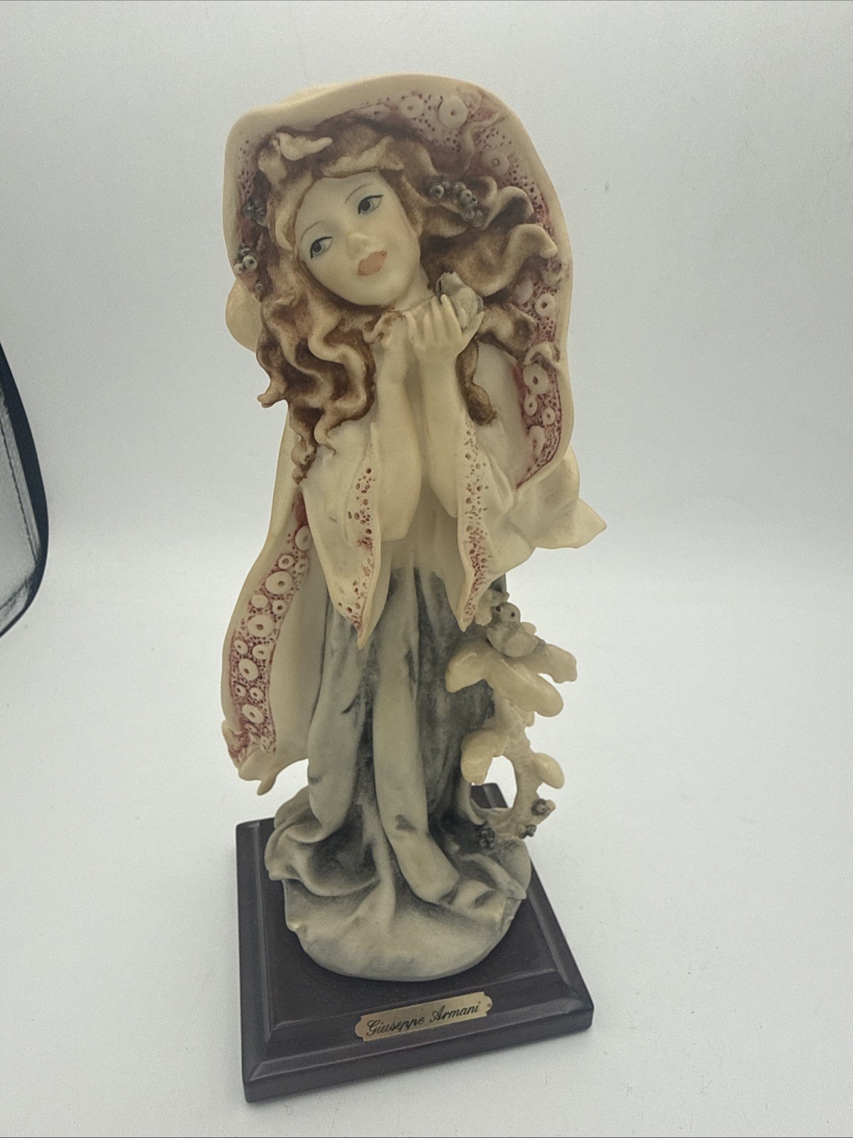 VTG 1986 Giuseppe Armani Four Seasons Winter Sculpture Figurine 8.25” Florence