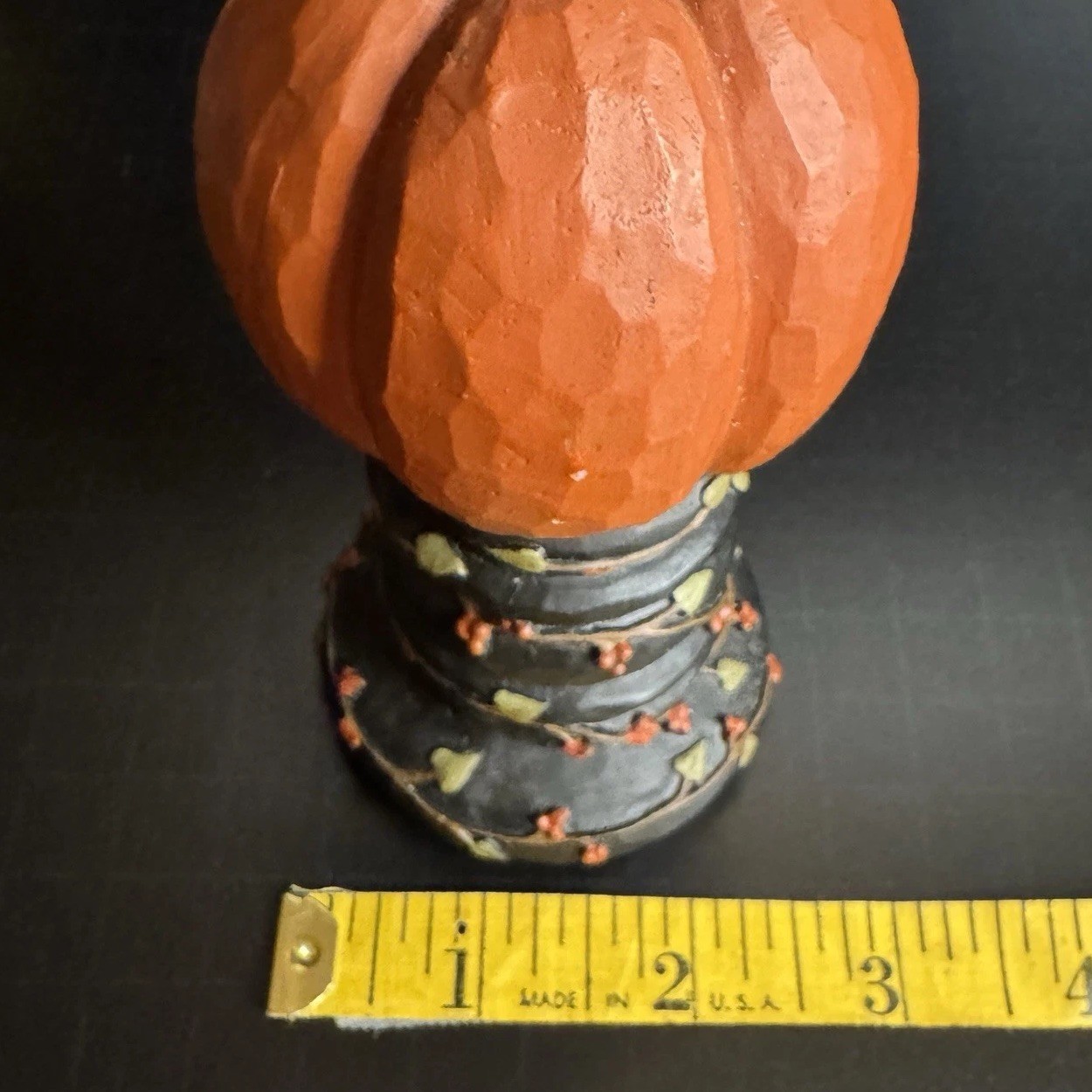 Blossom Bucket Primitive Pumpkins on Pedestal Set Fall Suzi Skoglund 2007 Rare