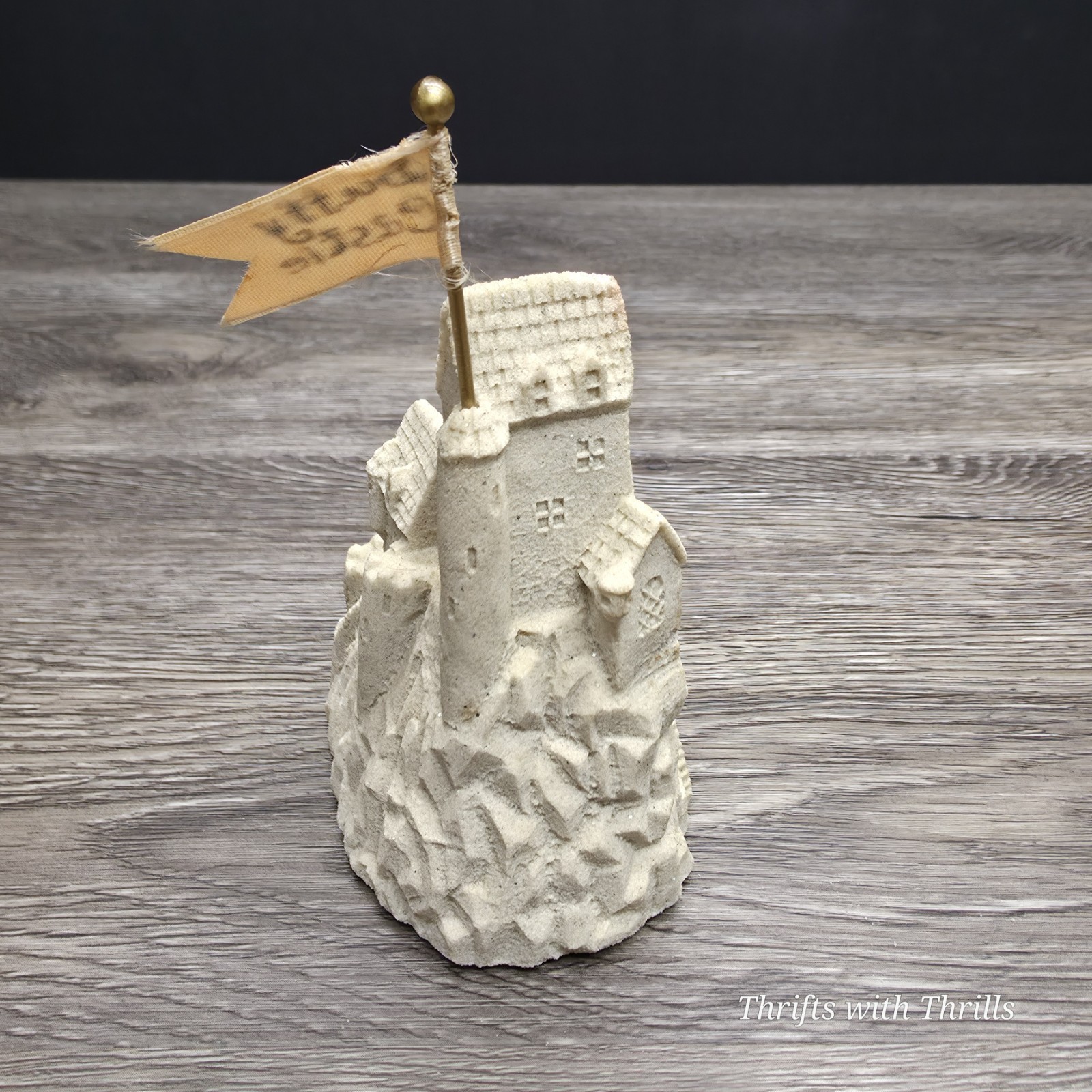 Vintage 1991 Mr. Sandman Sandcastle Sculpture – Real Sand 4.5″ – Duffy Castle
