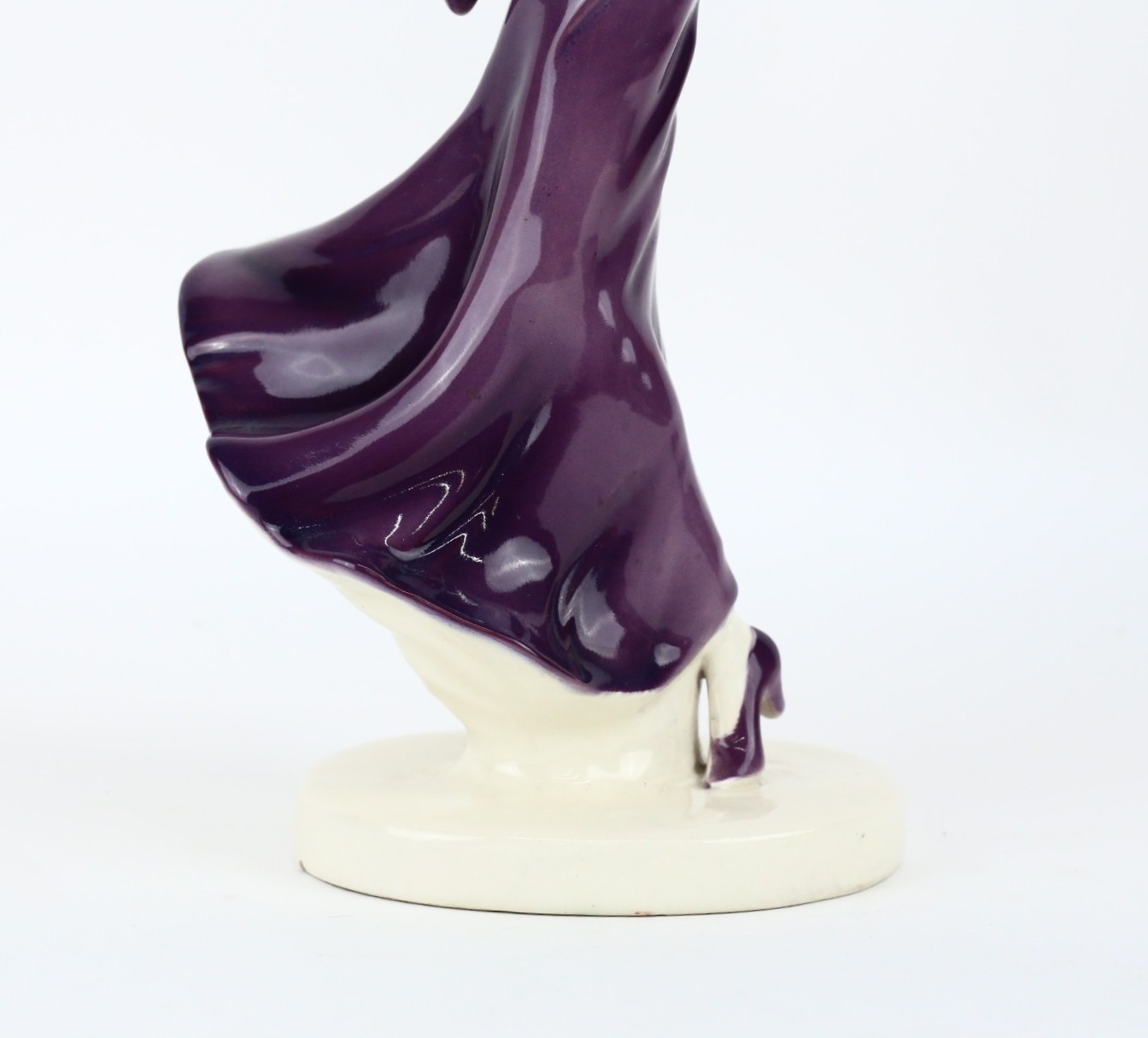 Friedlaender, Belmuth & Stiefler (?) Czechoslovakia Purple Lady Figure