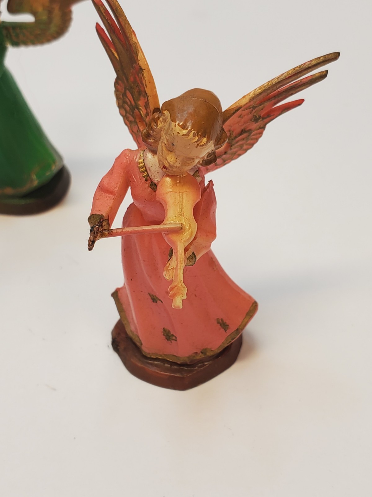 Angels Miniatures Playing Musical Instruments Made in Hong Kong Set Of 6 VTG