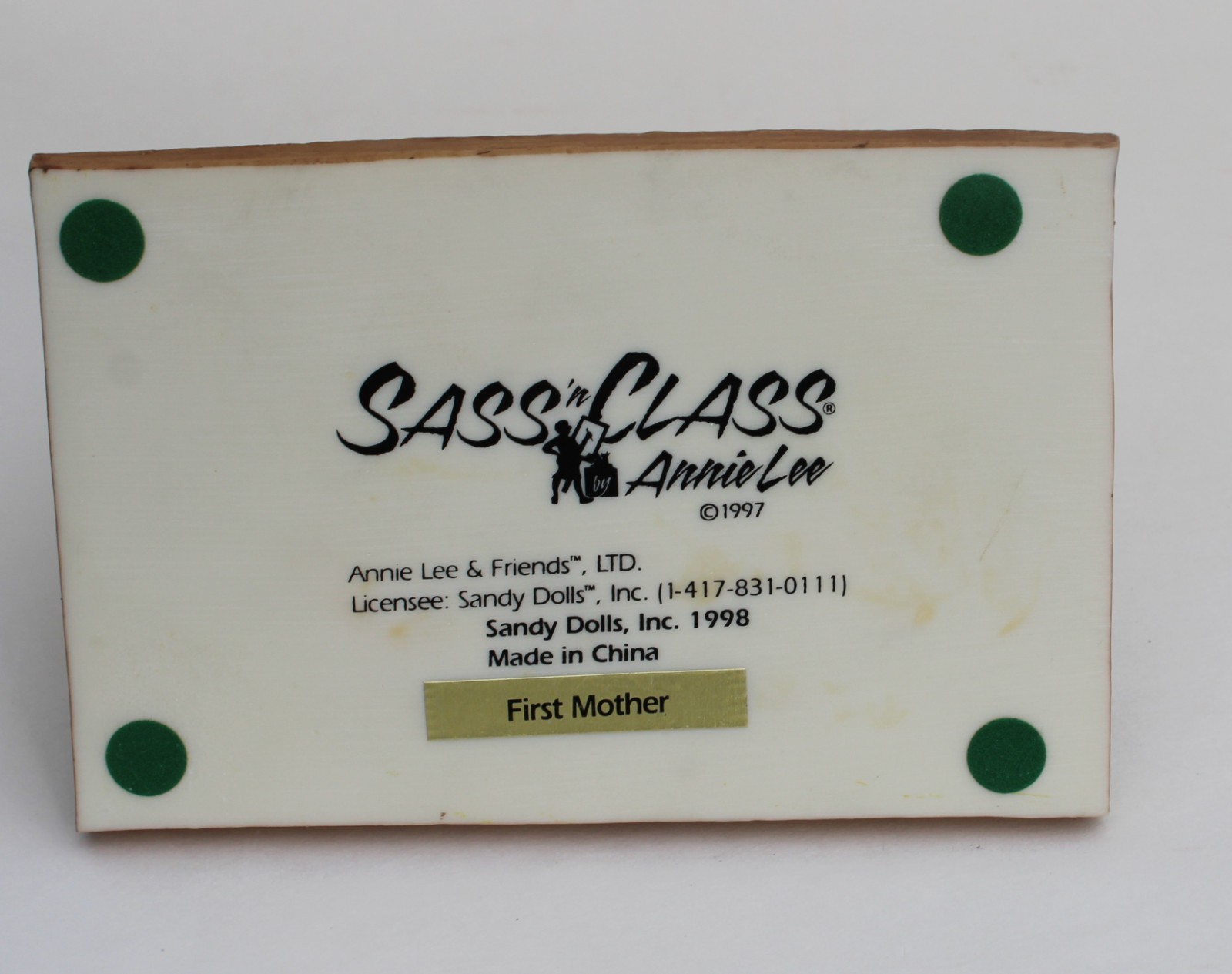1998 Sass ‘n Class Annie Lee “First Mother” Figure #6010